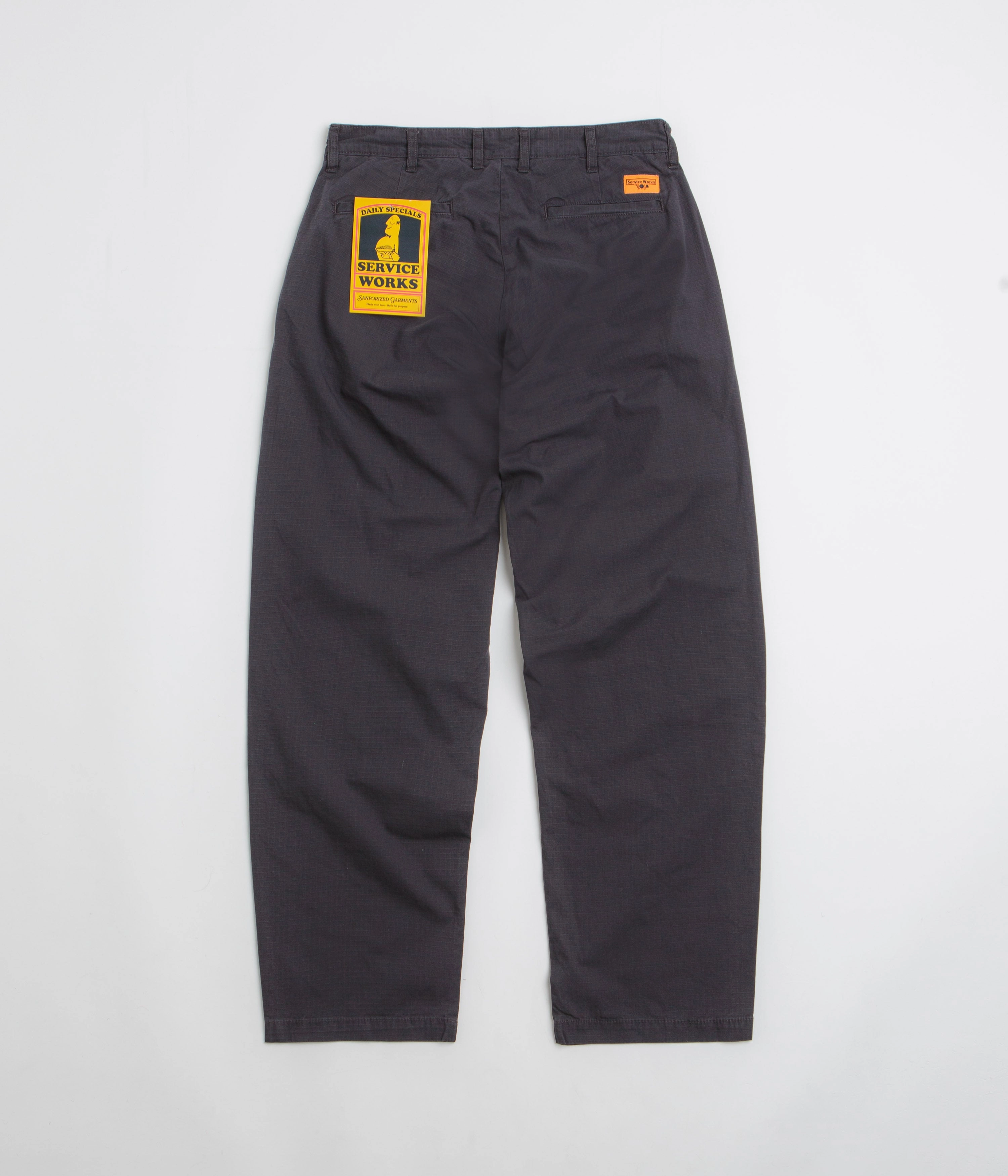 Service Works Ripstop Part Timer Pants - Washed Black Eco Friendly Dye Process
