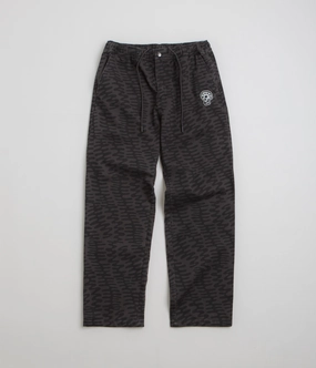 High-waisted fit by Parra Stitched Skull Pants - Washed Grey
