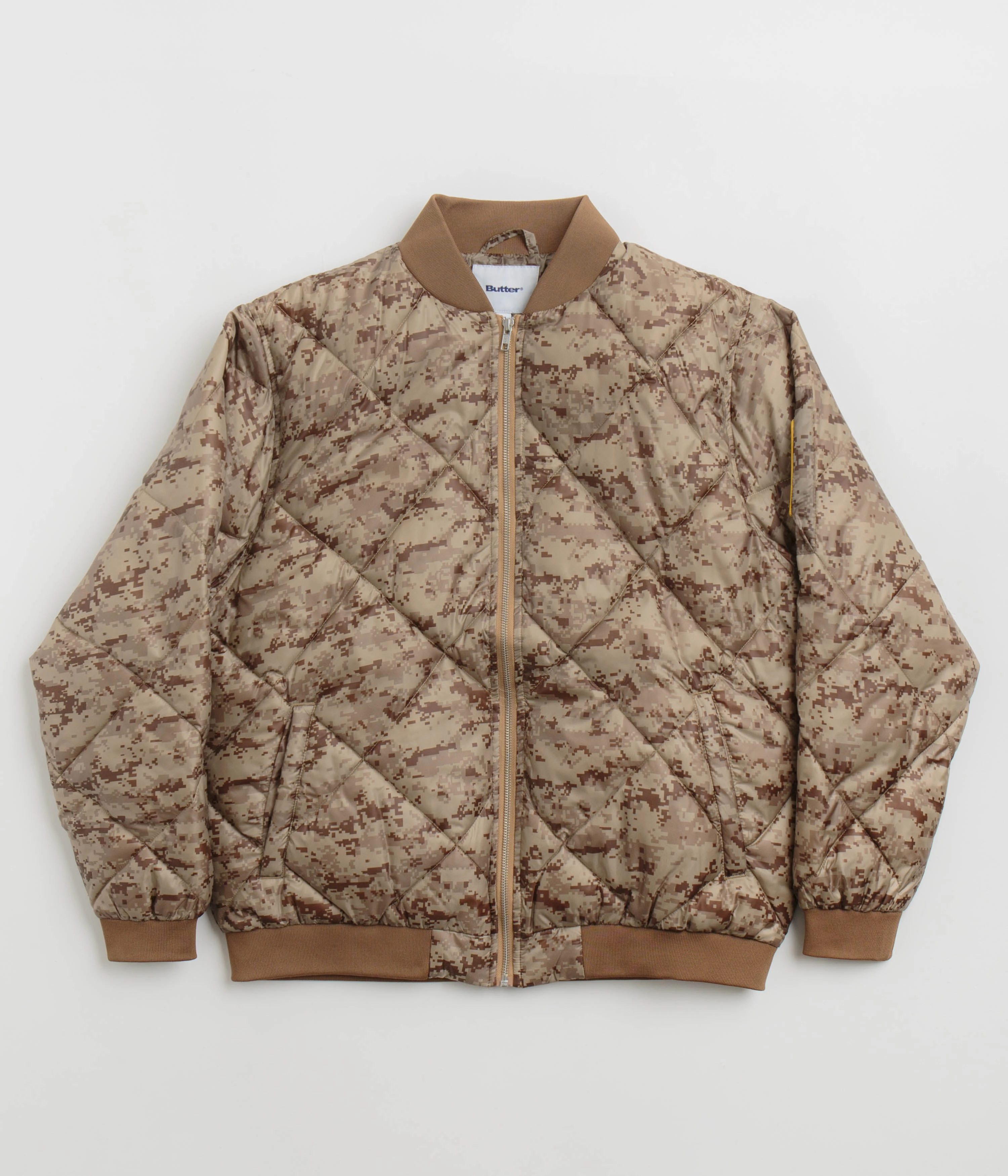 Classic Urban Wear Butter Goods Temperature Bomber Jacket - Digital Camo