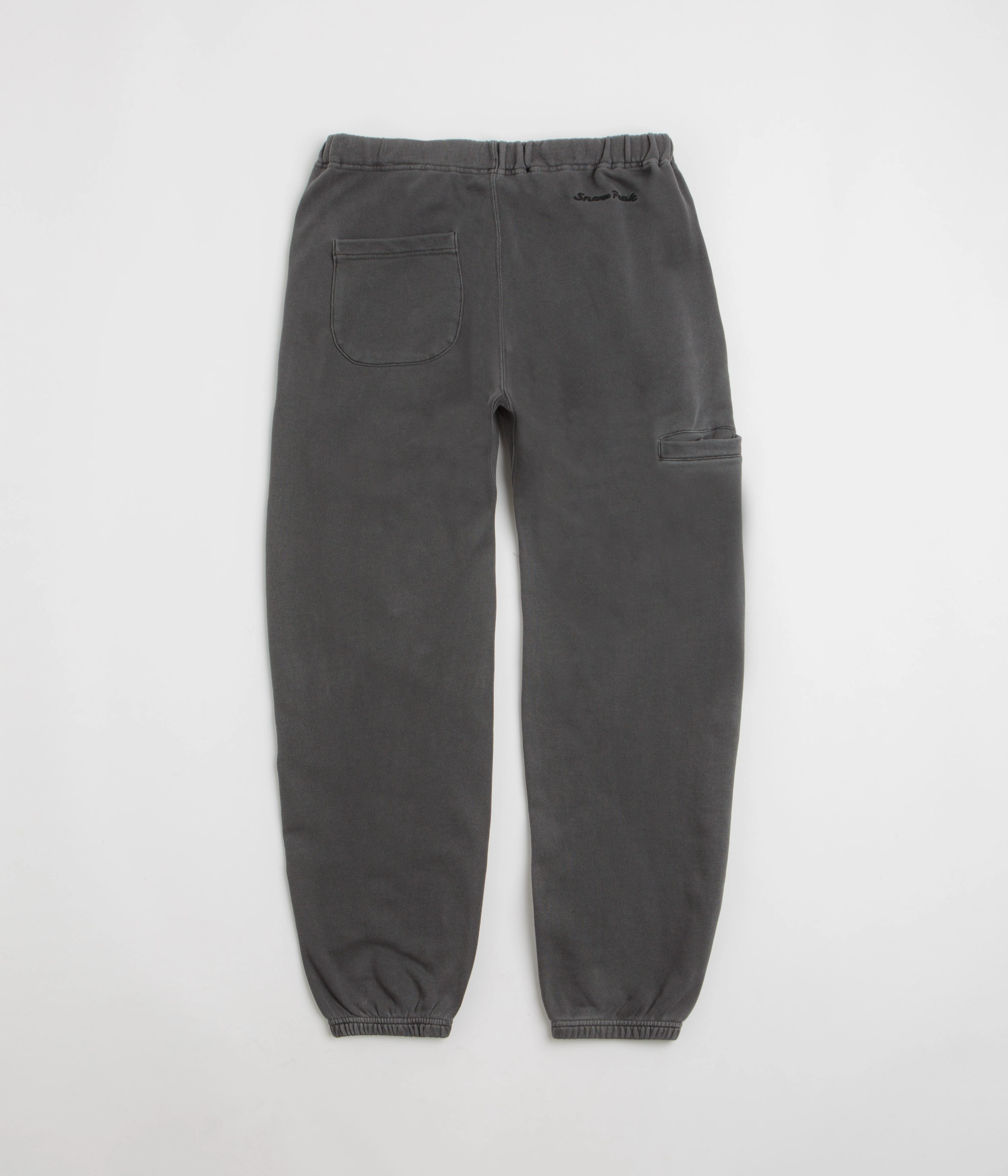 Adjustable Belt Loops Utility Style Snow Peak Garment Dyed Pants - Charcoal
