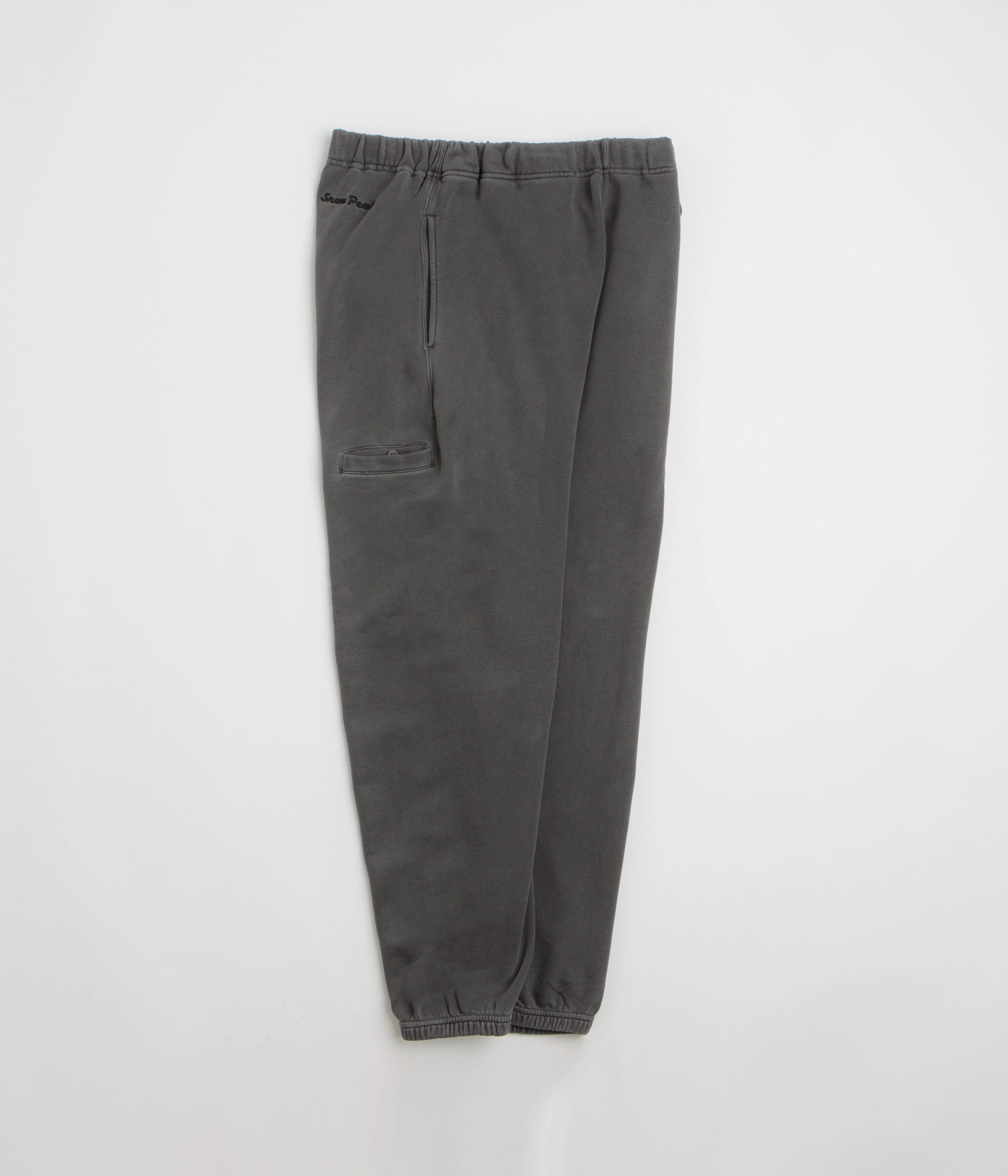 Snow Peak Garment Dyed Pants - Charcoal Structured Hemline Stretch Fit