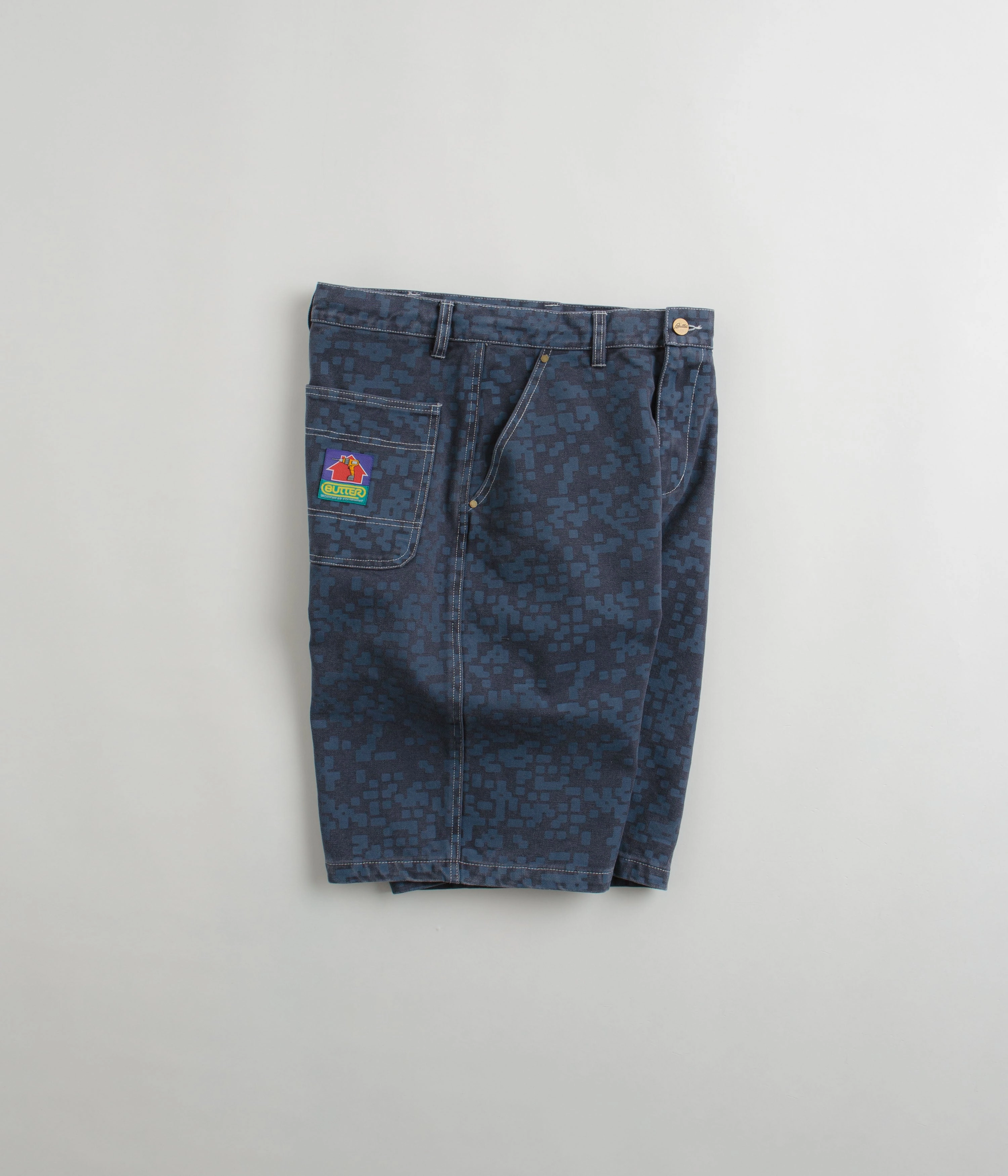 Everyday Basic Butter Goods Work Shorts - Slate Blue