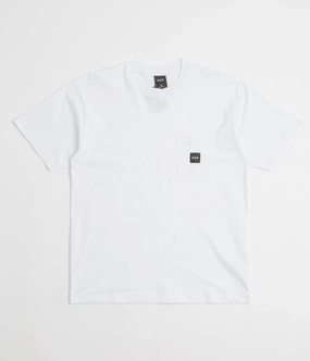 Relaxed Wearable HUF Set Box Logo Pocket T-Shirt - White