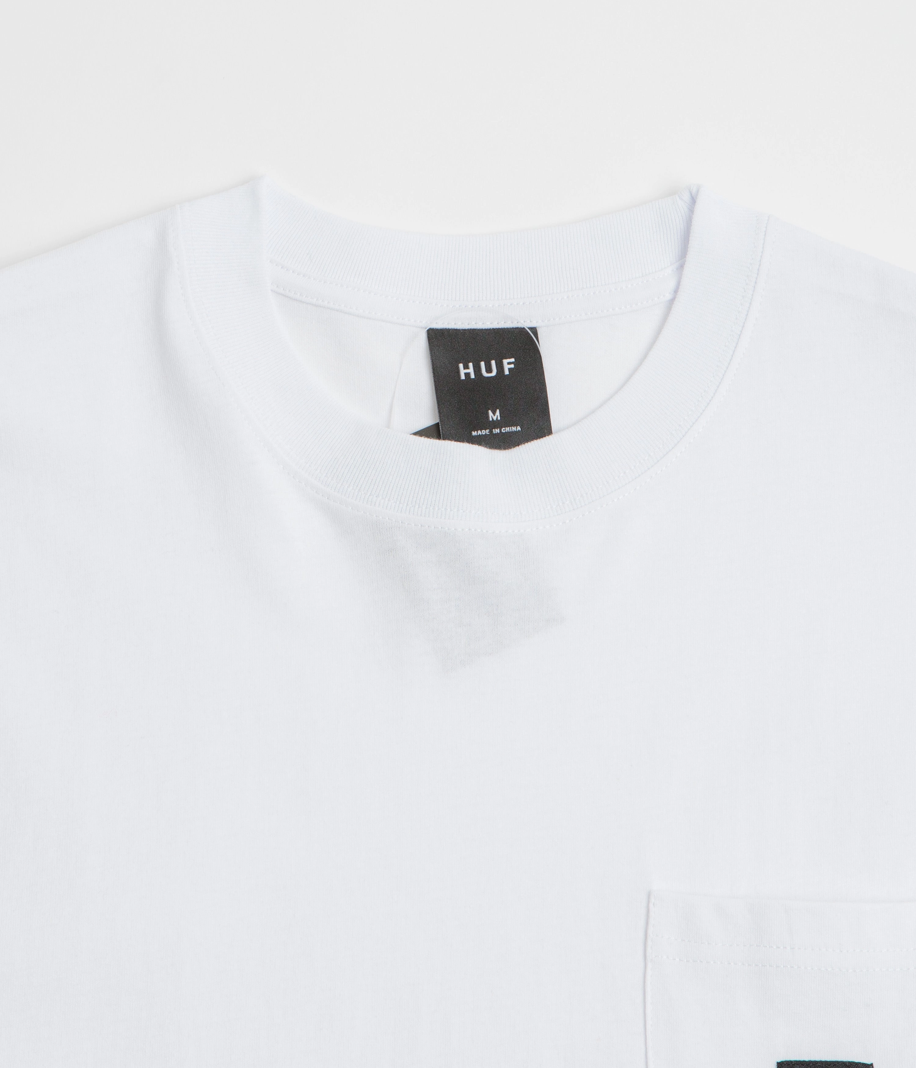 Cool Vibes HUF Set Box Logo Pocket T-Shirt - White
