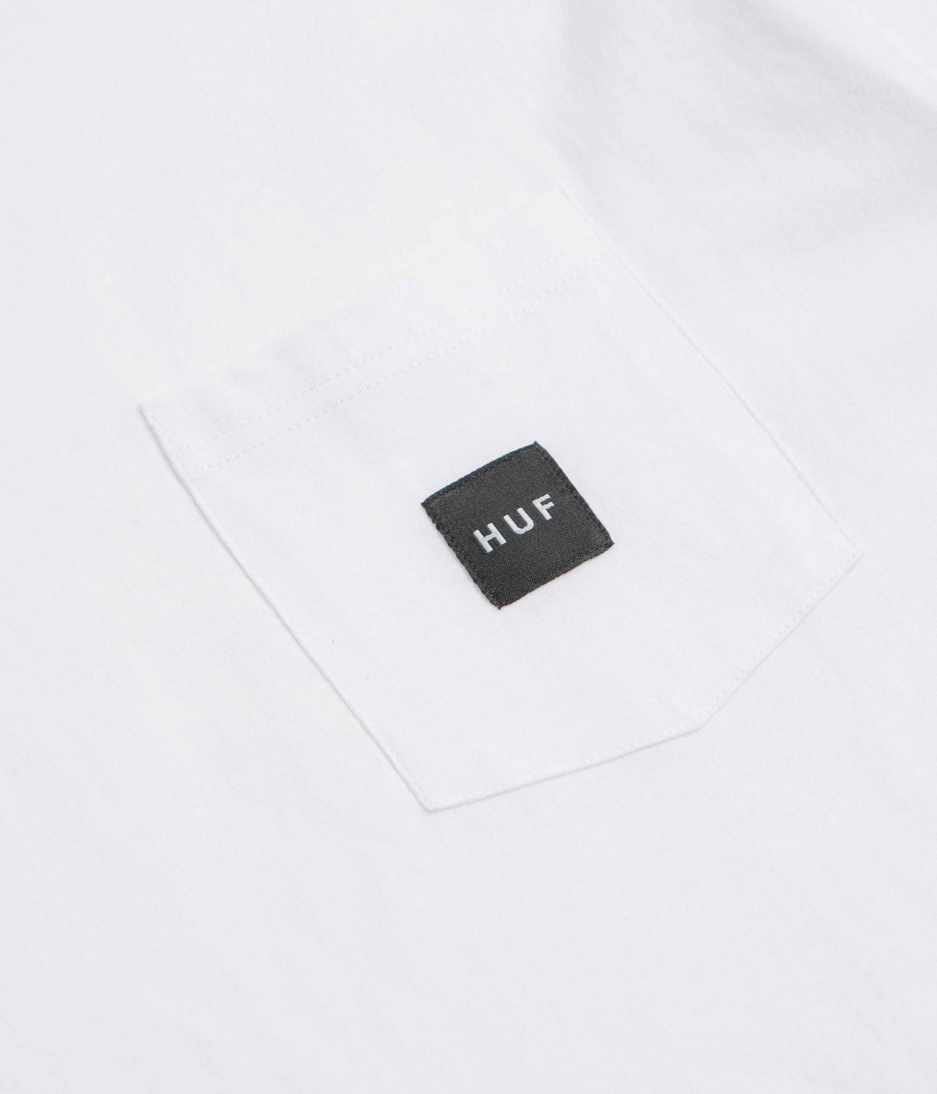 HUF Set Box Logo Pocket T-Shirt - White Seasonal Outfit