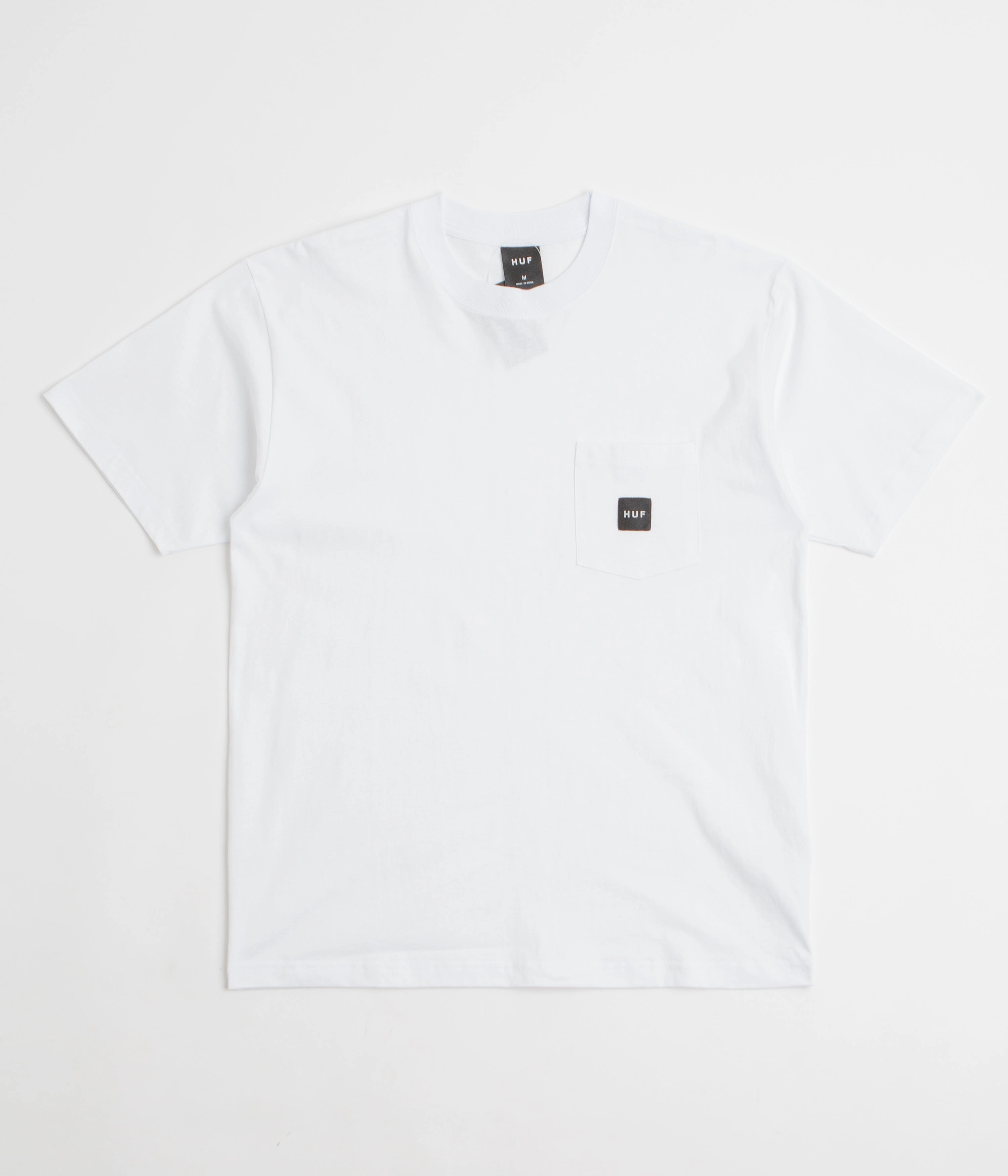 Relaxed Wearable HUF Set Box Logo Pocket T-Shirt - White