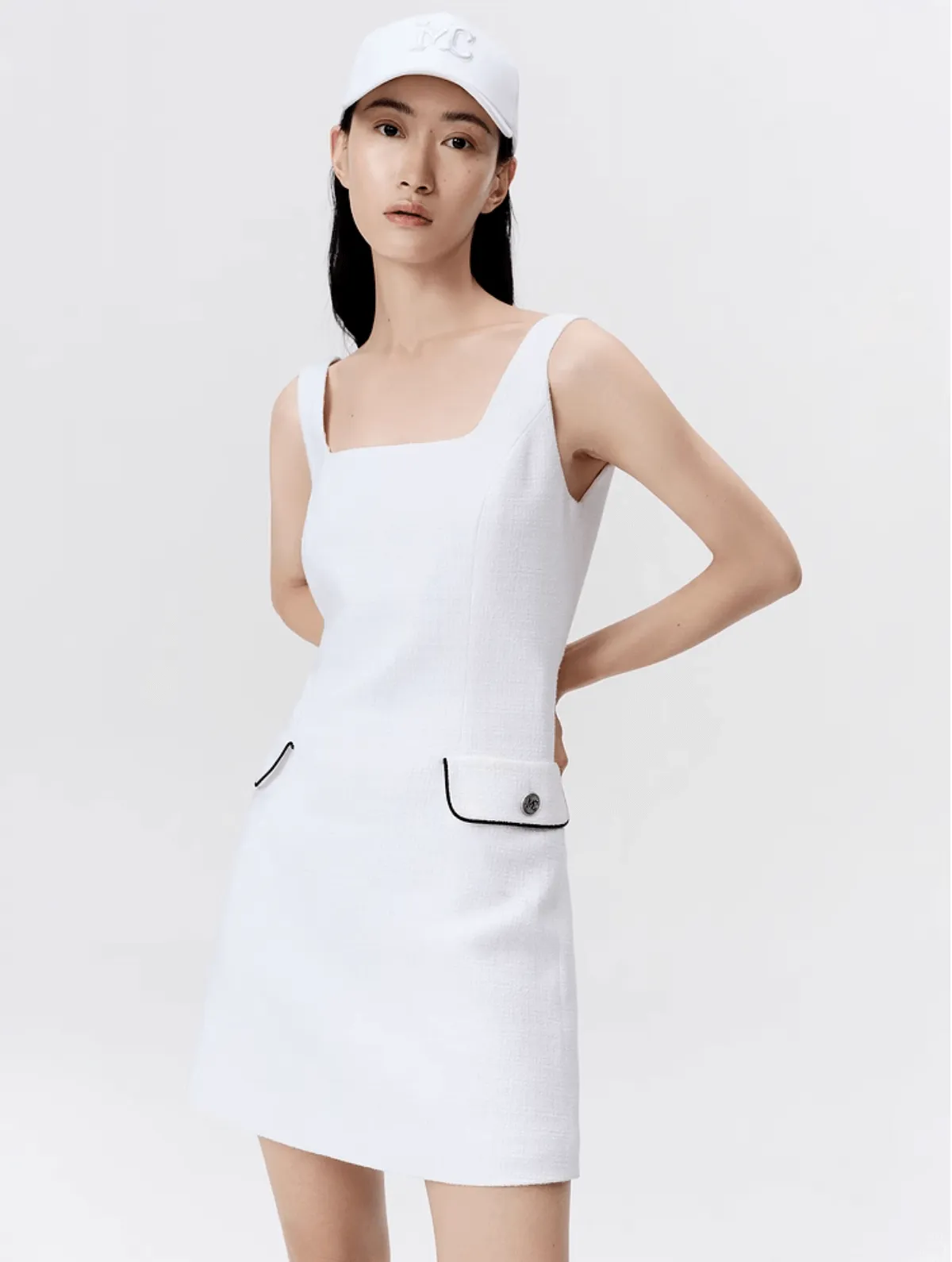 Textured Slim Fit Cami Dress Relax Tones