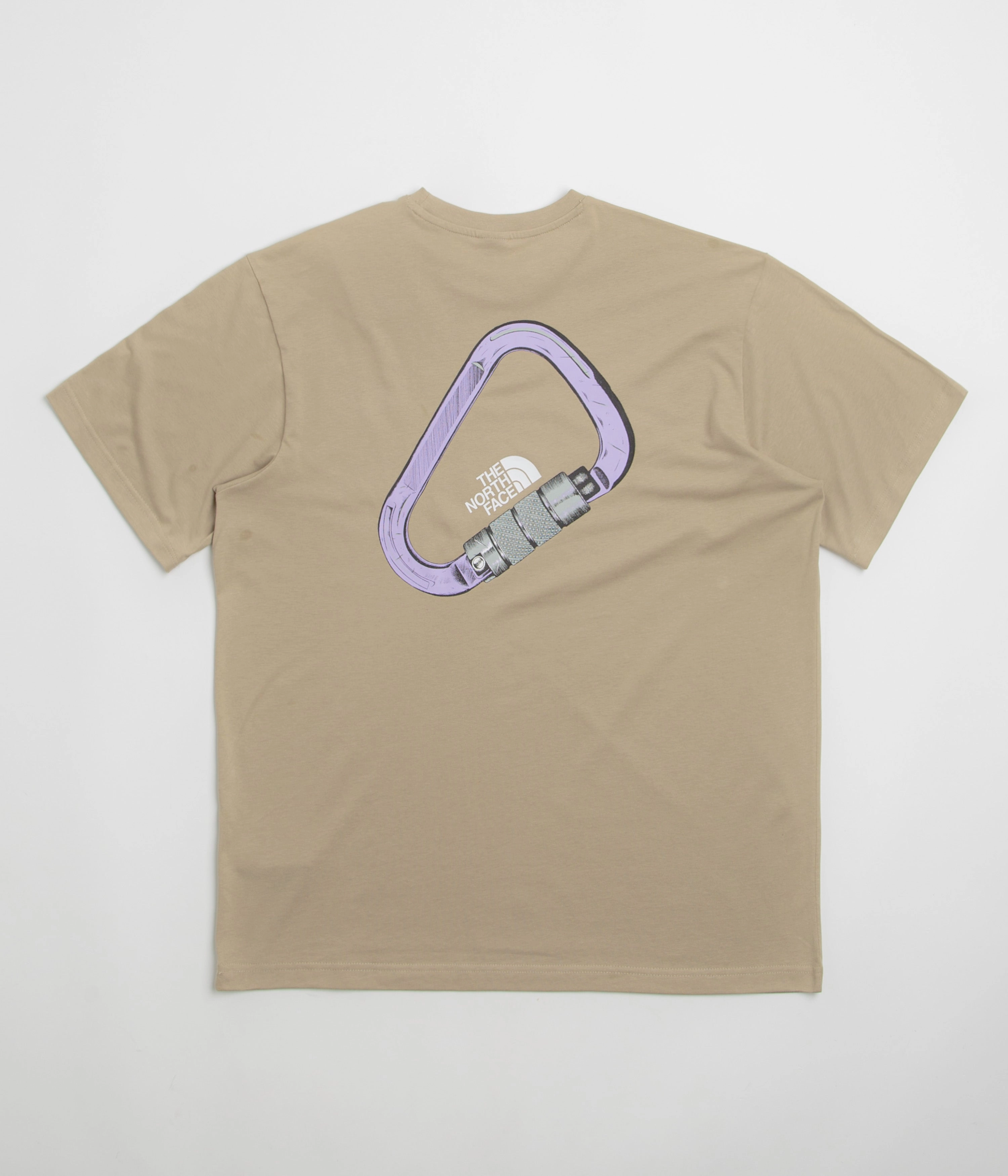 The North Face Explore Carabiner Relaxed T-Shirt - Mushroom Grey Relaxed Smart