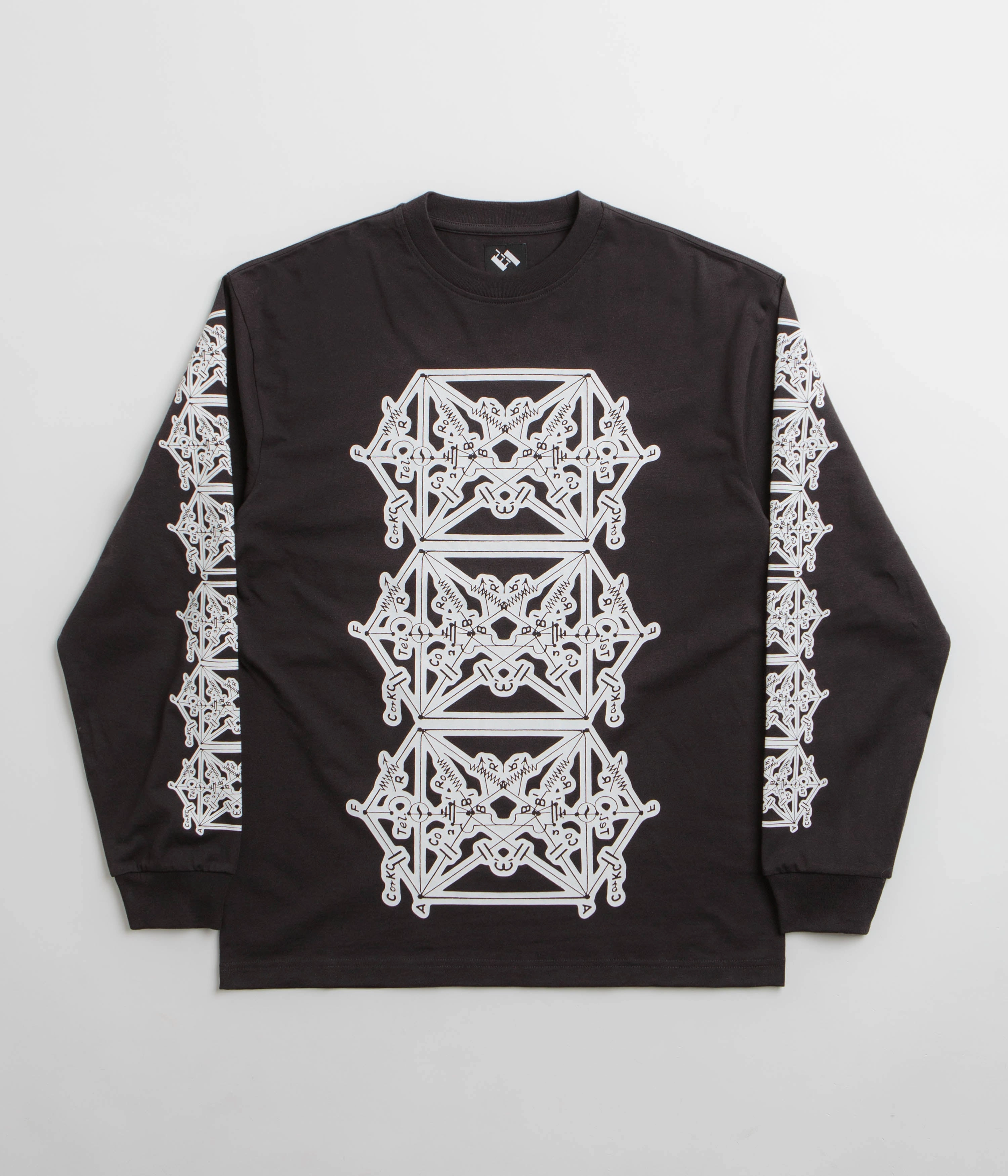 The Trilogy Tapes Envelope Goat Long Sleeve T-Shirt - Black Light Comfort Style
