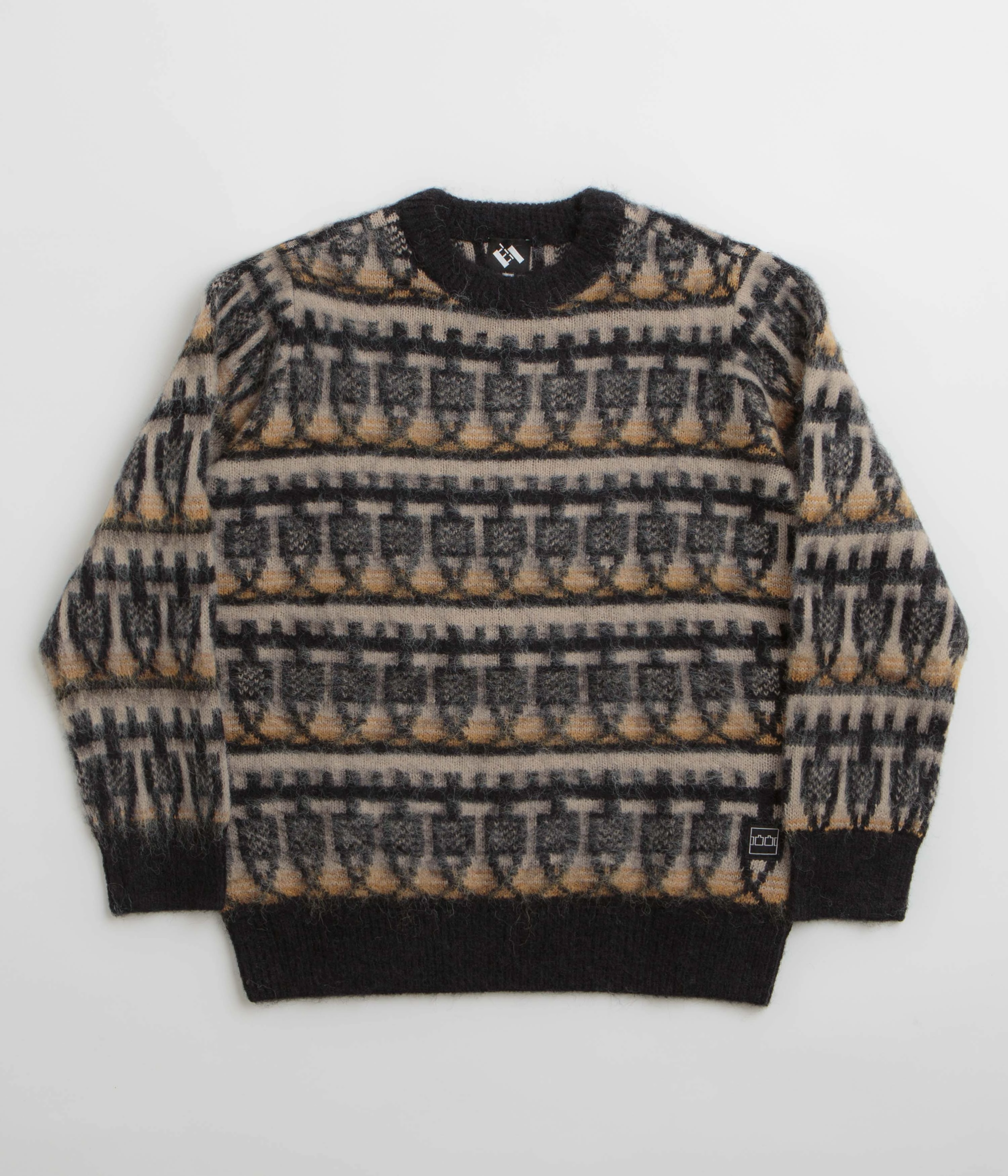 The Trilogy Tapes Repeat Knitted Sweatshirt - Multi Chilly Day Knit Snuggly Pieces