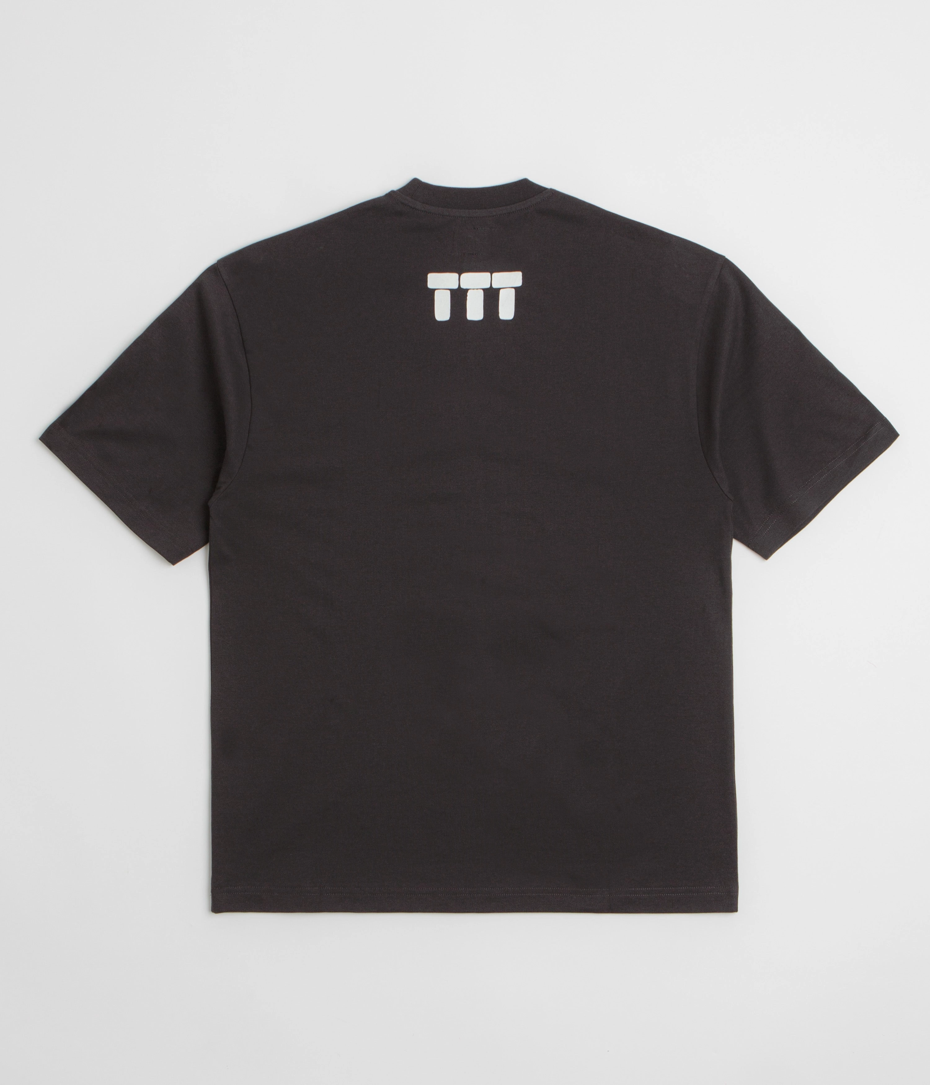 The Trilogy Tapes Tetris Teeth T-Shirt - Black / Glow In The Dark Easy Care Fabric On-the-Go Fashion