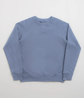 Lattice Stitch Pattern Uskees 7005 Crewneck Sweatshirt - Cornflower Blue