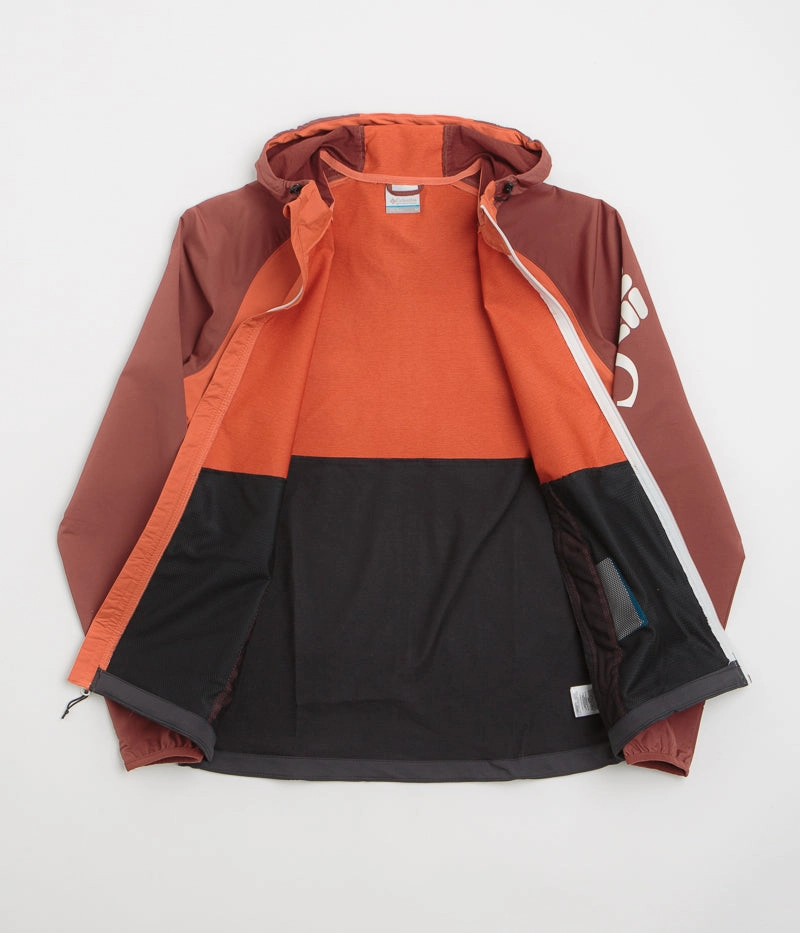 Columbia Panther Creek II Jacket - Black / Tuscan / Spice Moisture Management Fabric