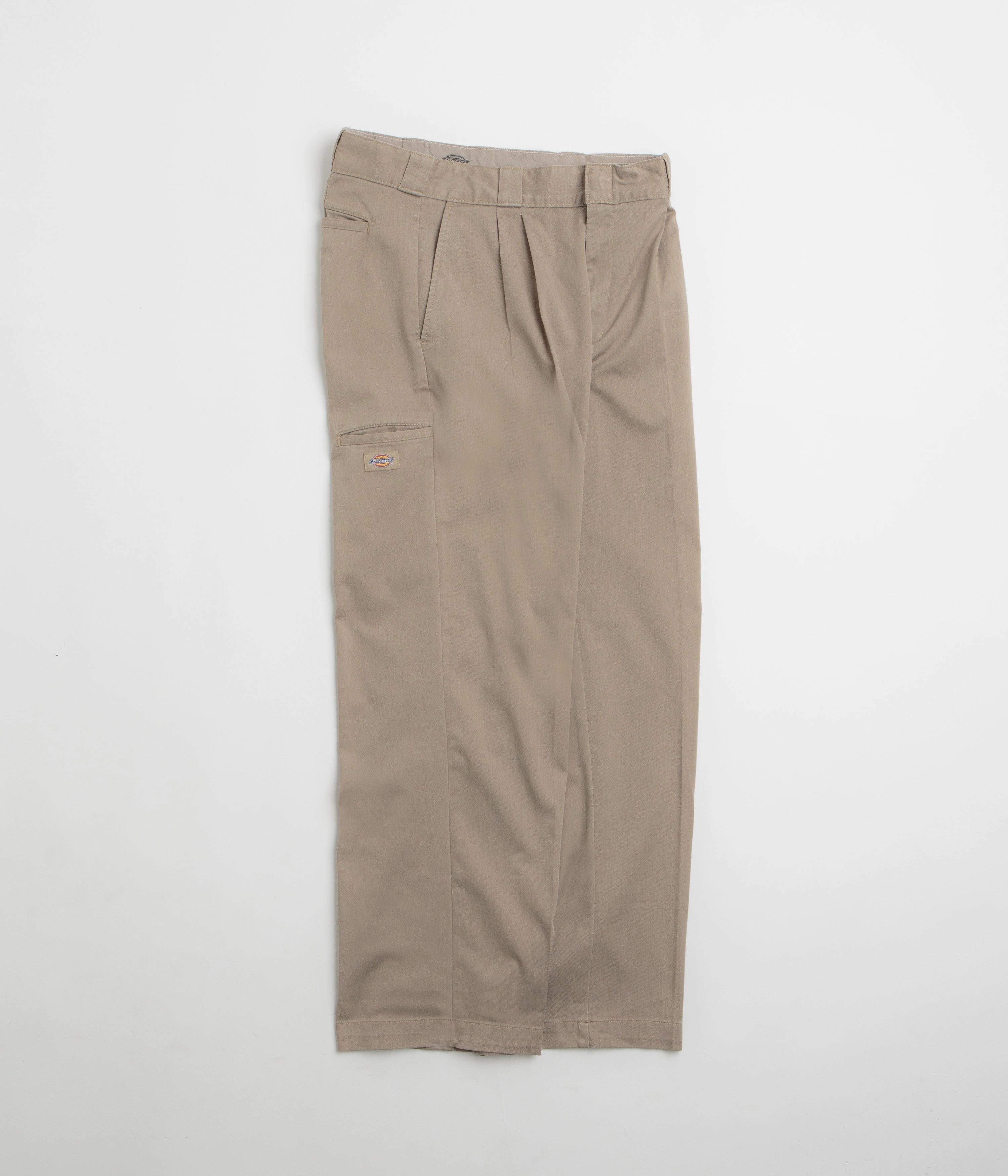 NoBuckleDesign Light wash Dickies Unionville Pleated Work Pants - Desert Sand