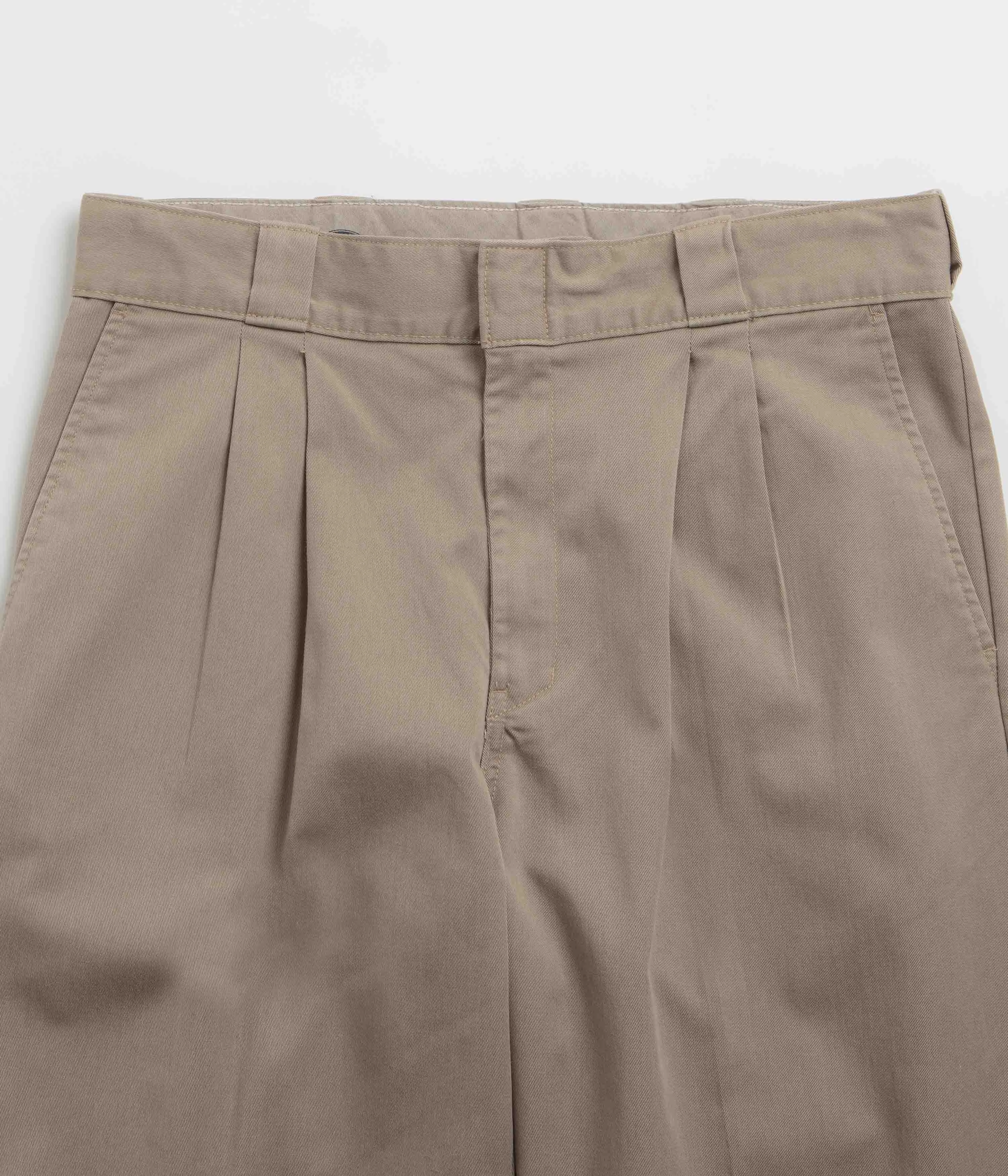 Stretch Fit Wear Dickies Unionville Pleated Work Pants - Desert Sand
