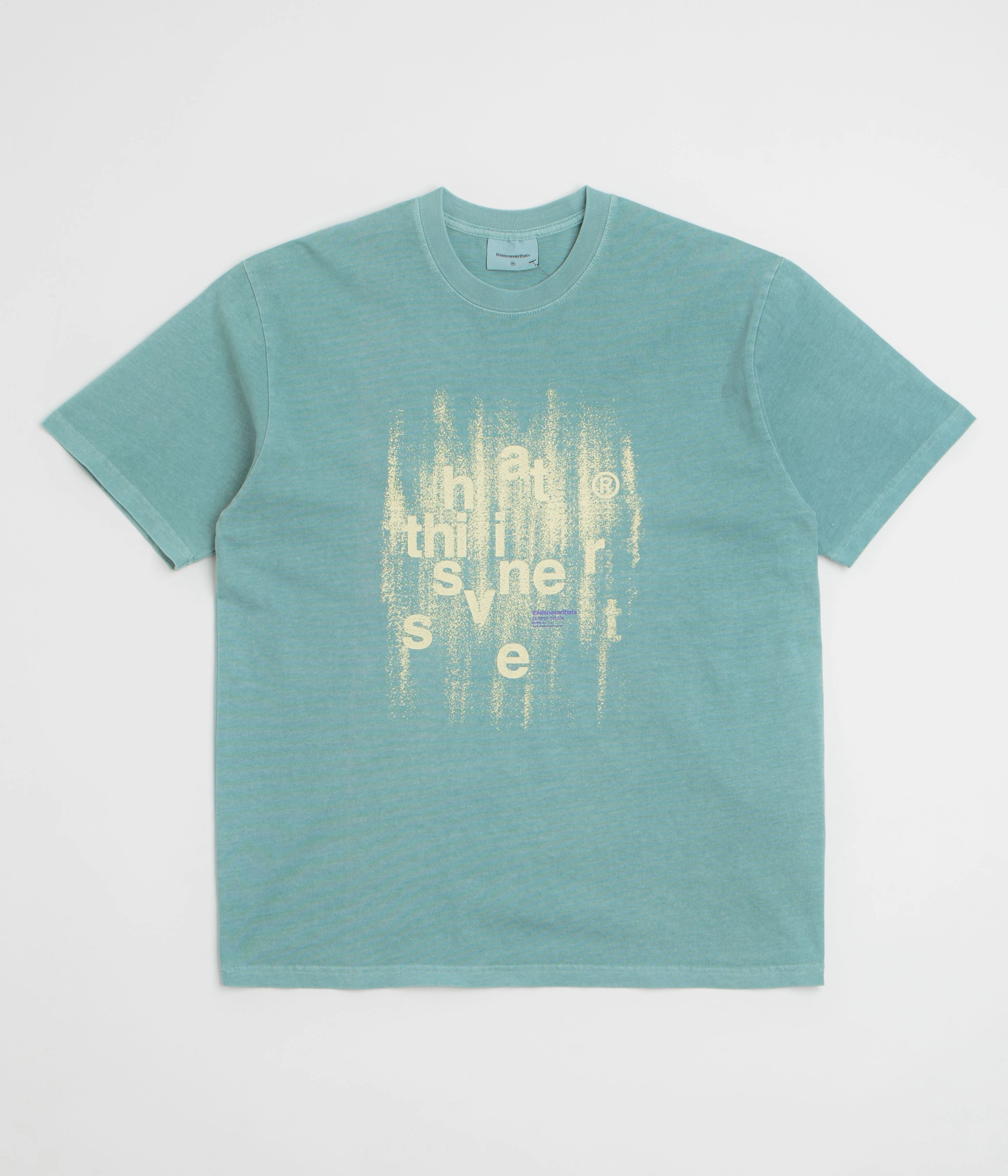 Brushed Interior Lining Organic Cotton Construction thisisneverthat Brushed Paint T-Shirt - Emerald