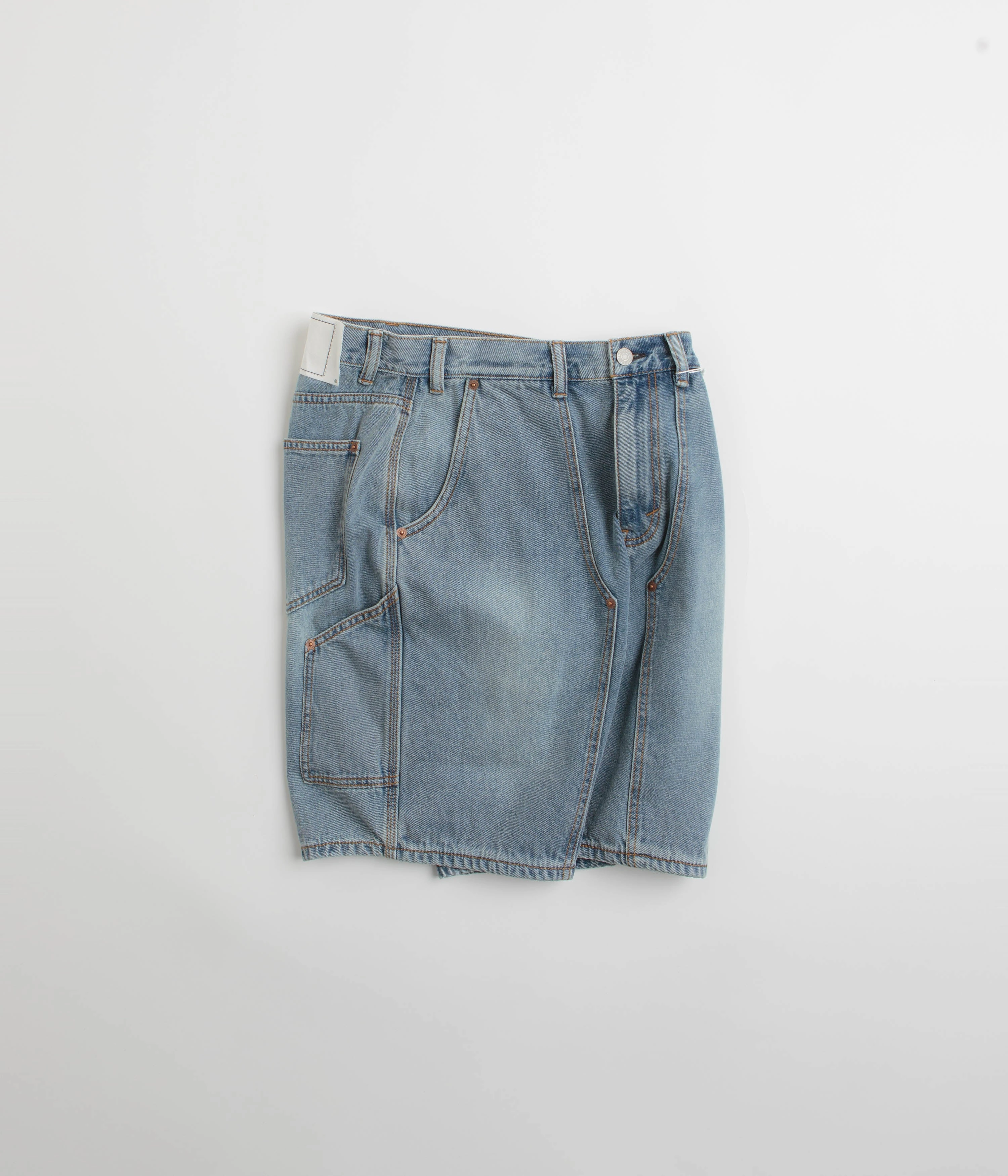 Sporty Look thisisneverthat Denim Carpenter Shorts - Washed Blue