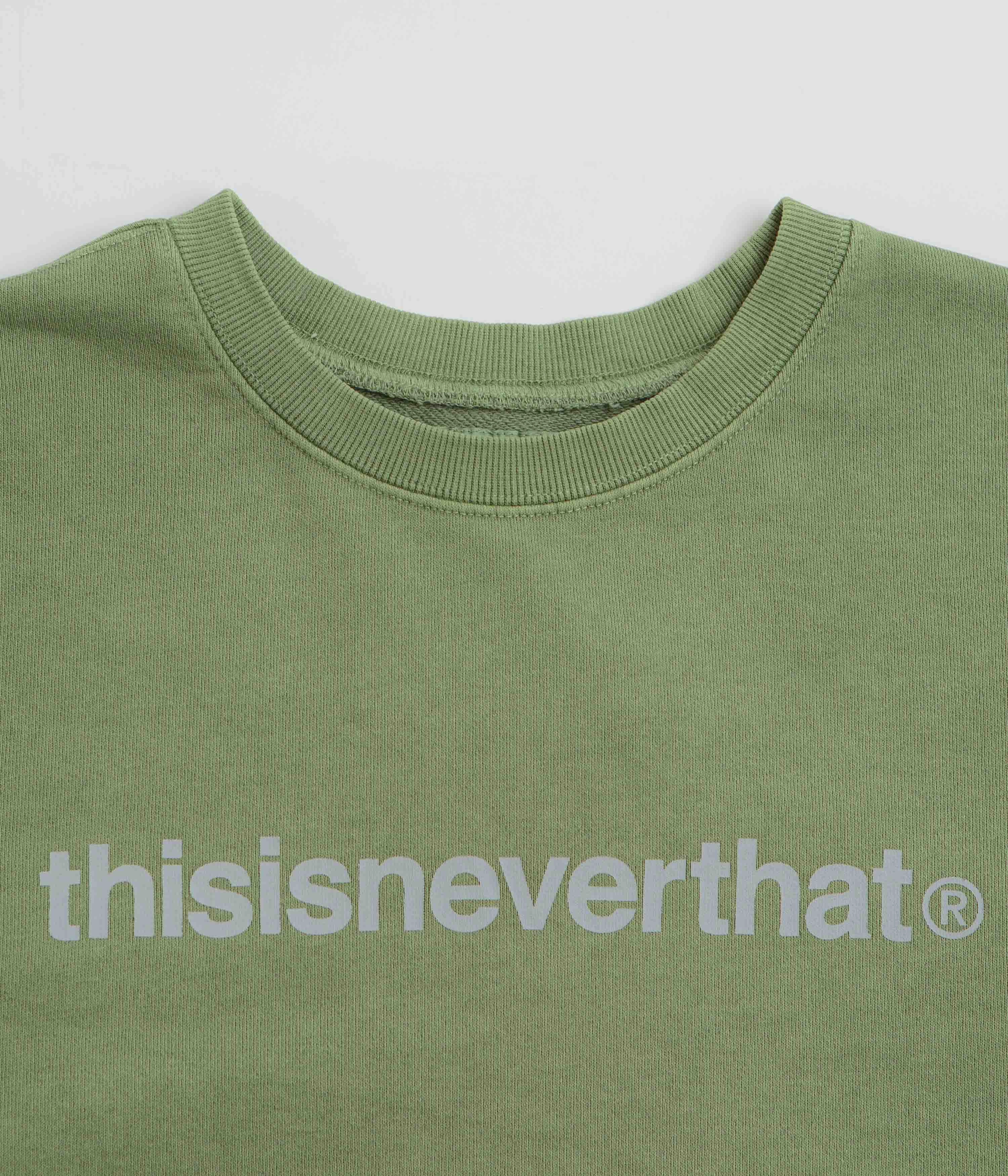 thisisneverthat T-Logo LT Crewneck Sweatshirt - Moss Comfy Feel