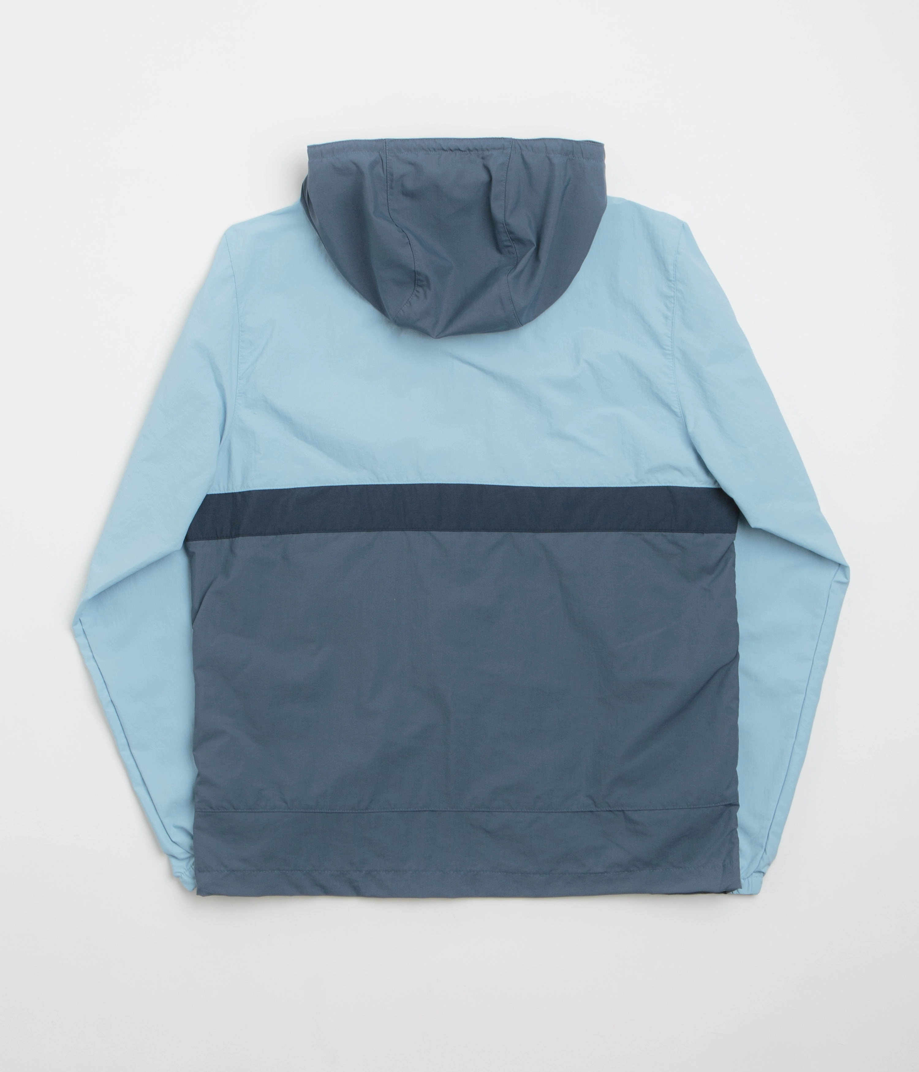 Columbia Spire Valley Hooded Windbreaker Jacket - Ripple Blue / Dark Mountain / Collegiate Navy Heat Sealed Zippers