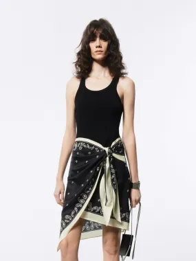 Tie Waist Tank Dress Relaxed Finish Practical work-to-play piece