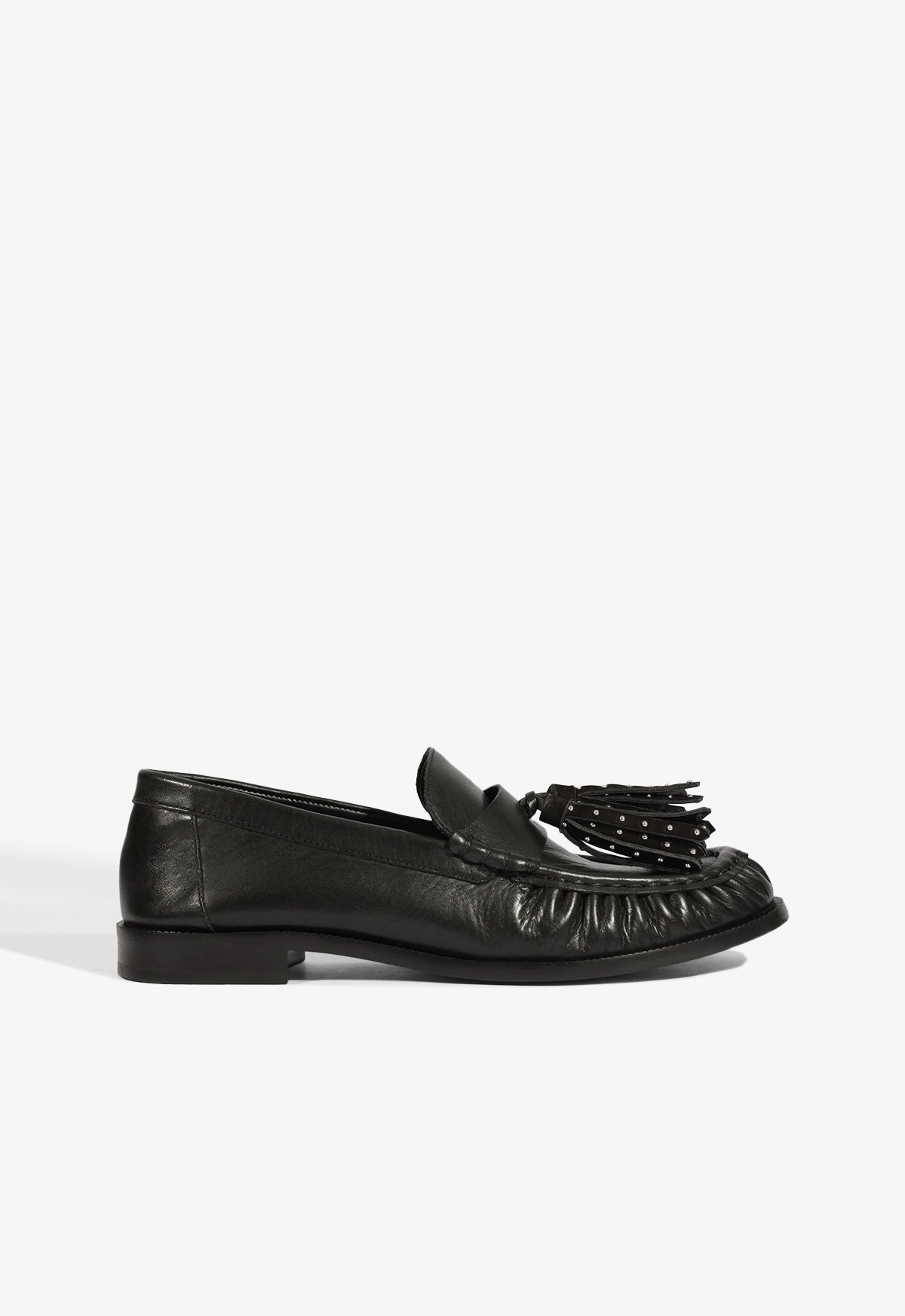 Tilly Leather Flat Work Chic Heel Booties