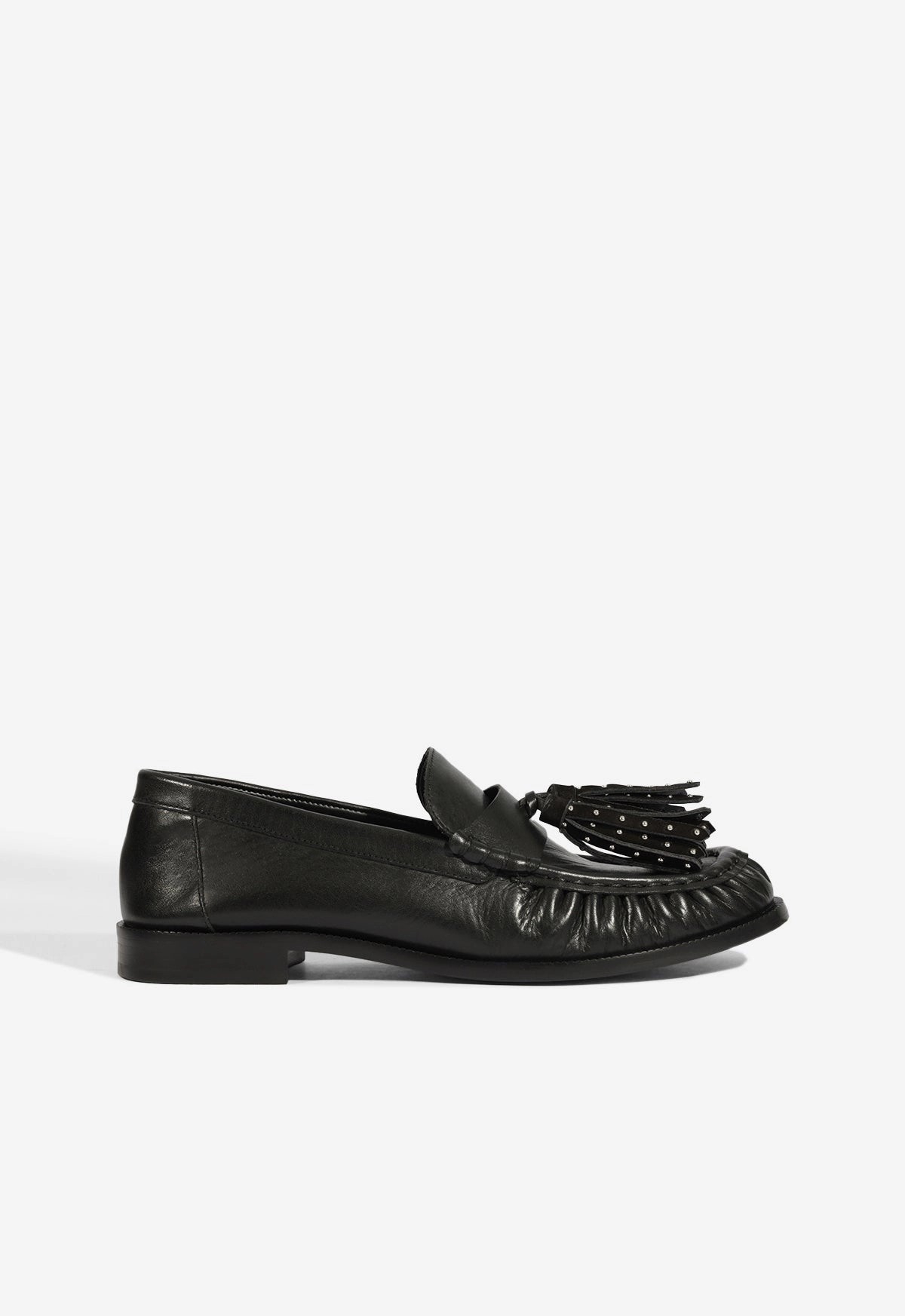 Tilly Leather Flat Elastic Strap Season Vibe