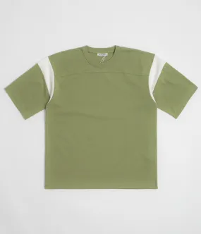 YMC Skate T-Shirt - Green / White High Neck Affordable Fashion