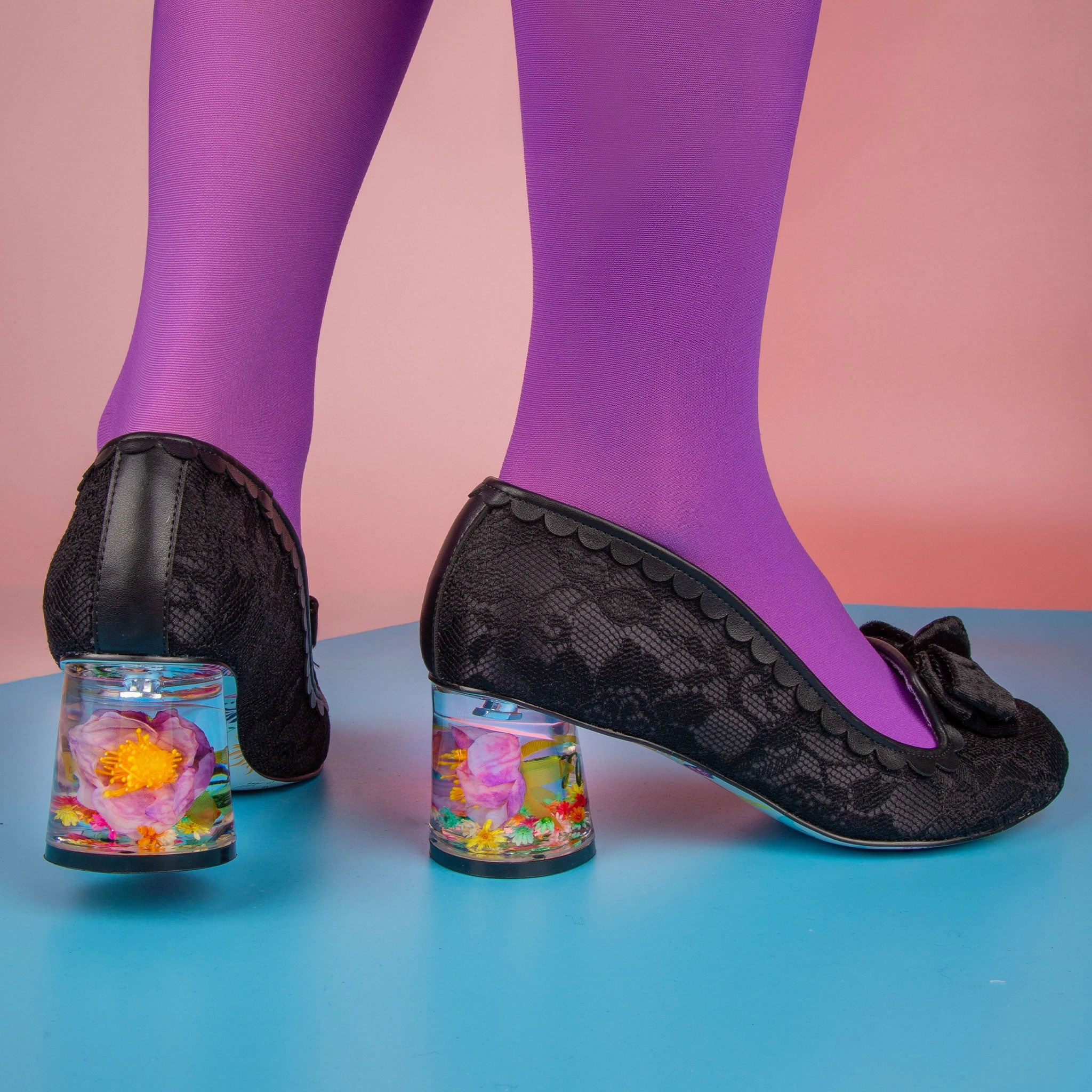 Frosted Flower Glam Heels Iconic Piece