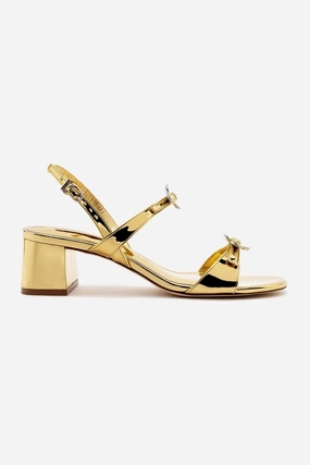 Flexible walking shoes Tinx Block In Gold Specchio