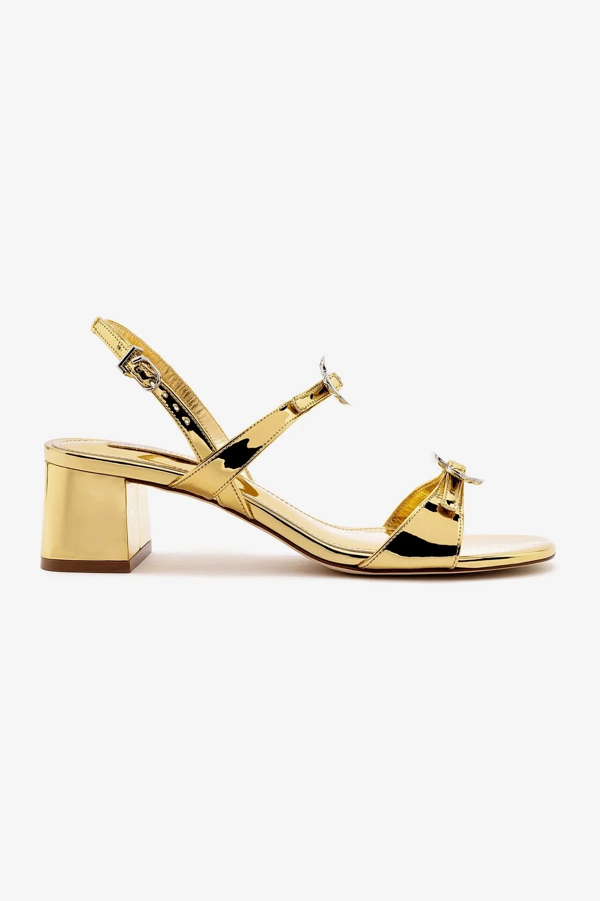 Flexible walking shoes Tinx Block In Gold Specchio