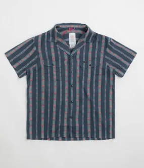 Festive Look Thermal regulation Topo Designs Daytripper Short Sleeve Shirt - Sunset Stripe Midnight