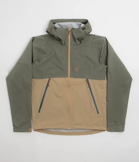 Roll Up Hood SlimSilhouette Topo Designs Global Jacket - Beetle / Elmwood
