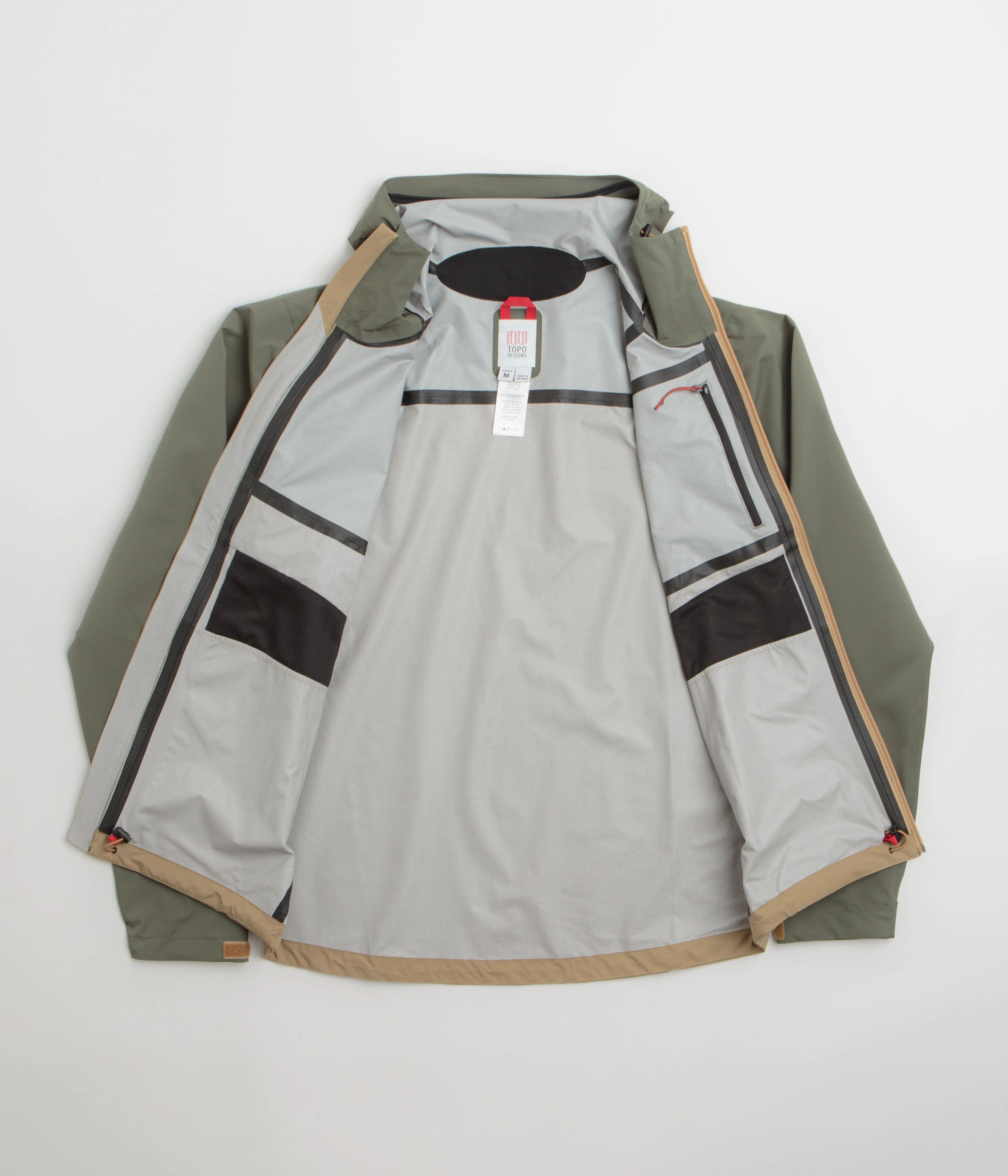 Topo Designs Global Jacket - Beetle / Elmwood Secure Chest Pocket Adventure Day Look