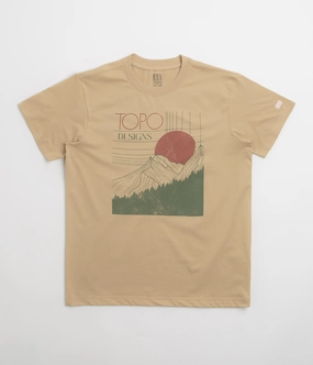 Topo Designs Horizon T-Shirt - Sahara Washable Ultra Soft Blend