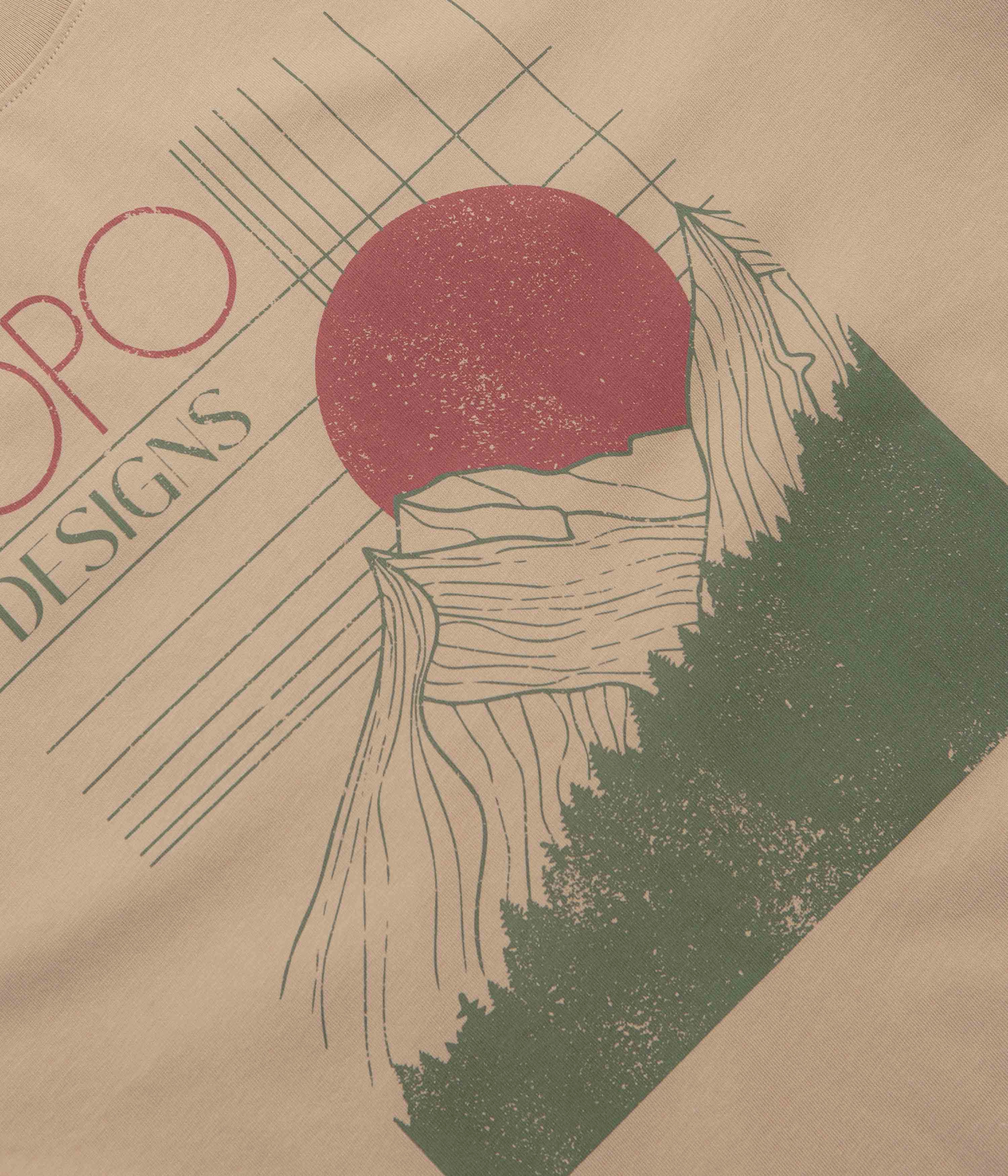 Topo Designs Horizon T-Shirt - Sahara EcoConscious Processing