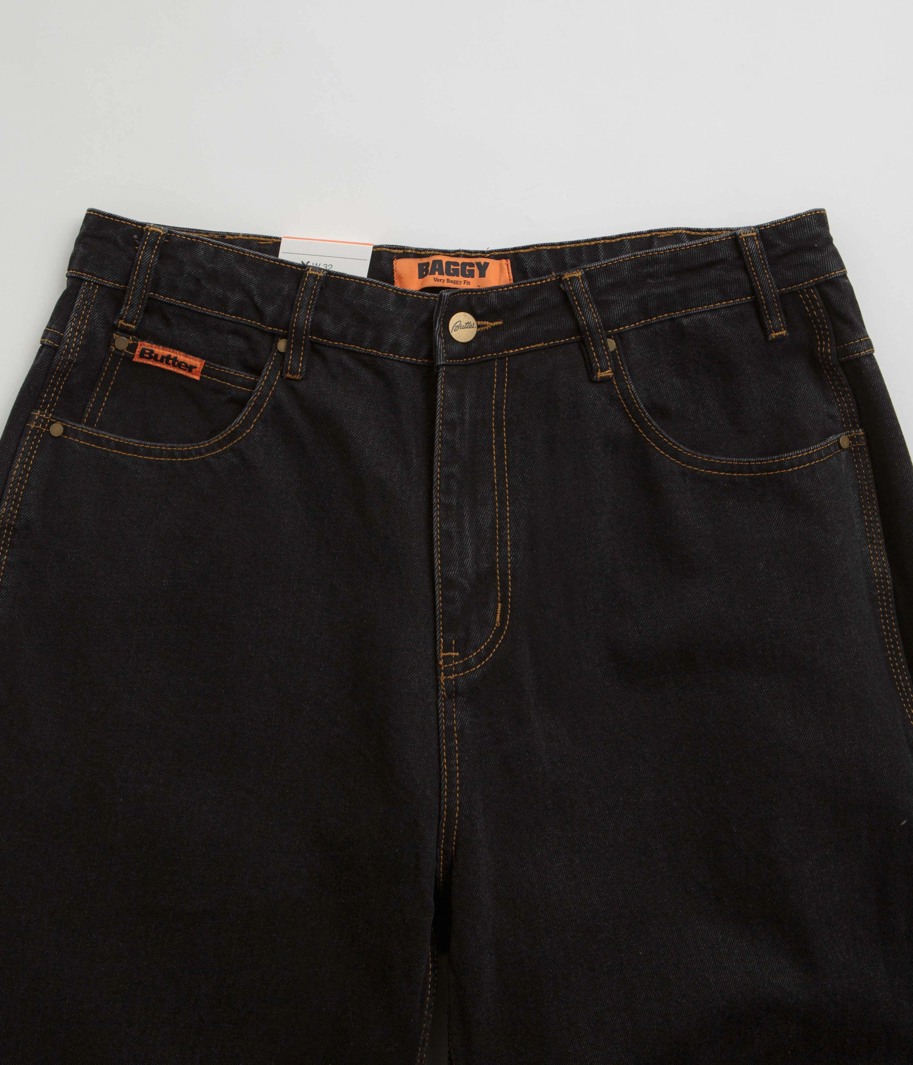Butter Goods Baggy Jeans - Washed Black / Black Fashion-Forward