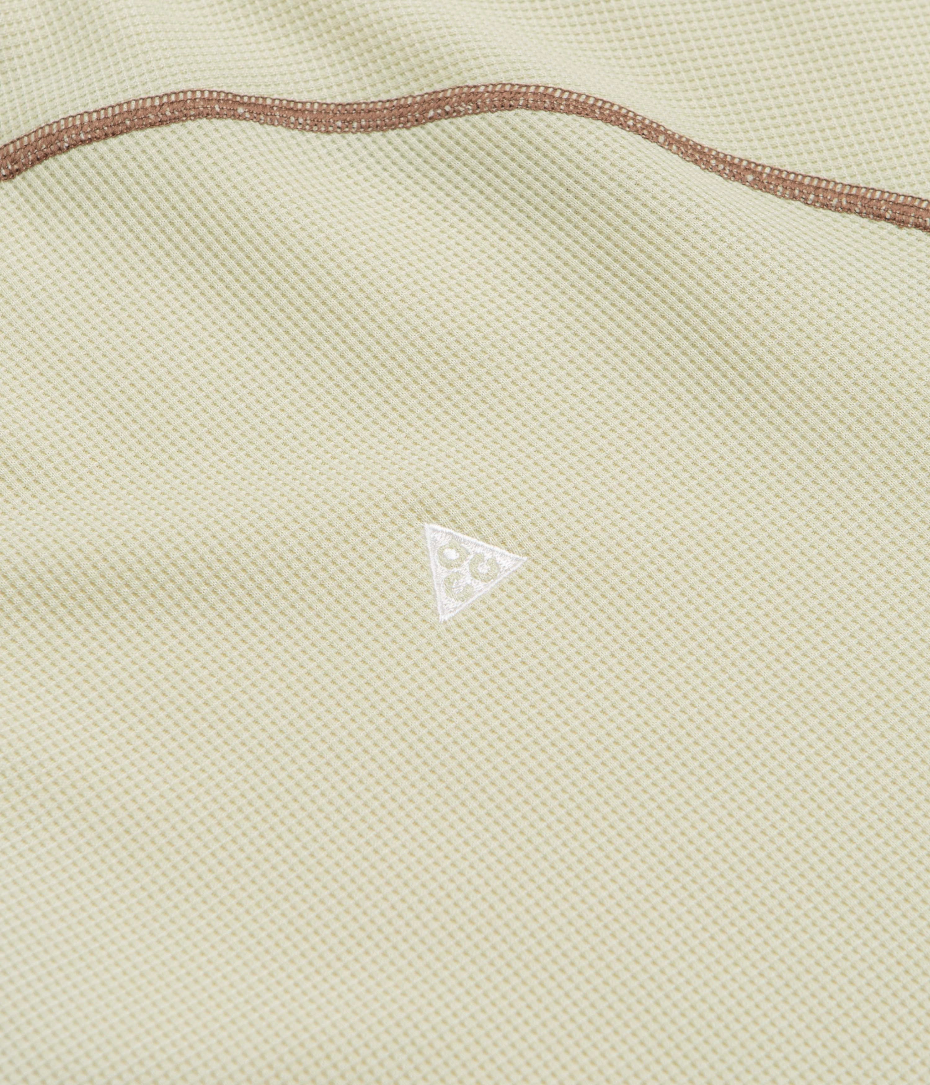 BreathableMaterial Cotton Blend Nike ACG Chinati Long Sleeve T-Shirt - Light Khaki / Parachute Beige / Summit White