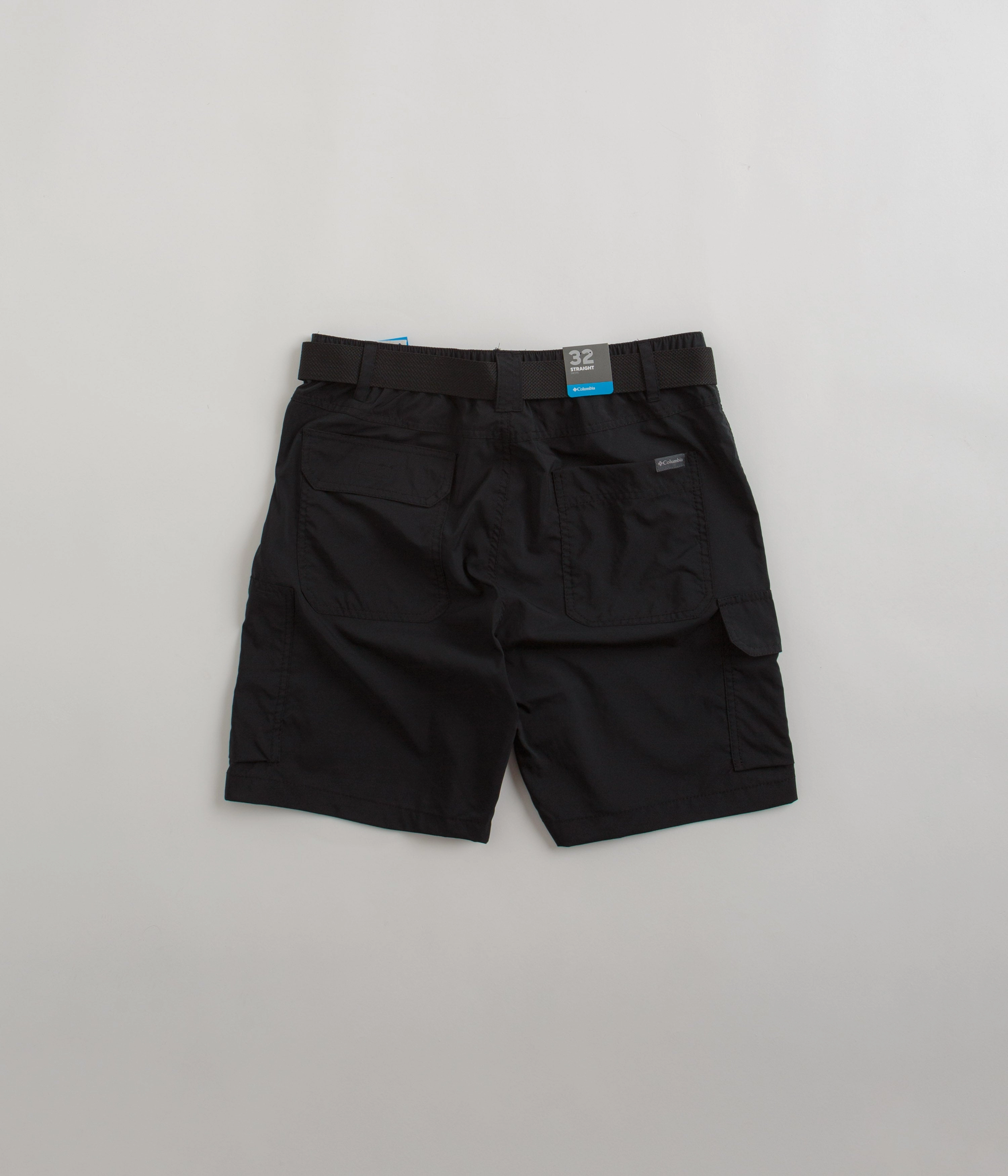 Columbia Silver Ridge Utility Cargo Shorts - Black WaterResistantFinish All Day Comfort Fit