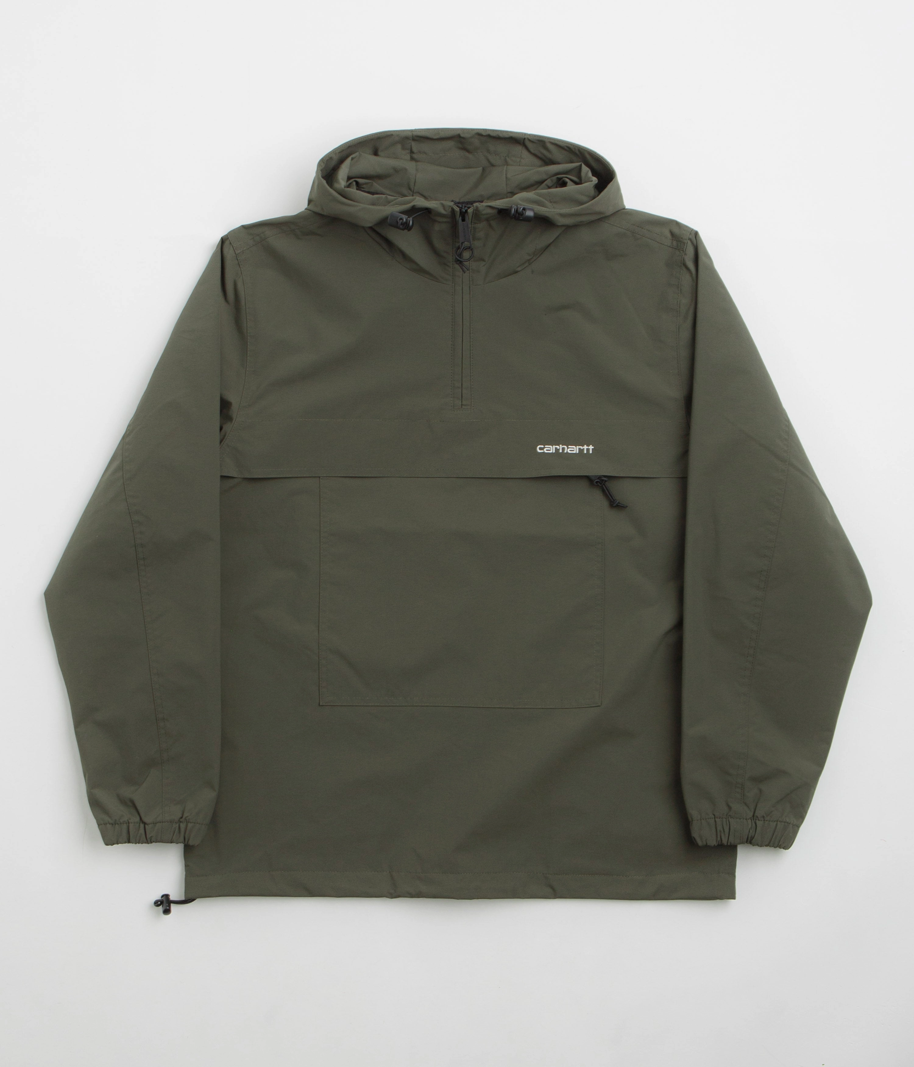 Smart Design Light Protection Carhartt Summer Windbreaker Pullover Jacket - Turtle / White