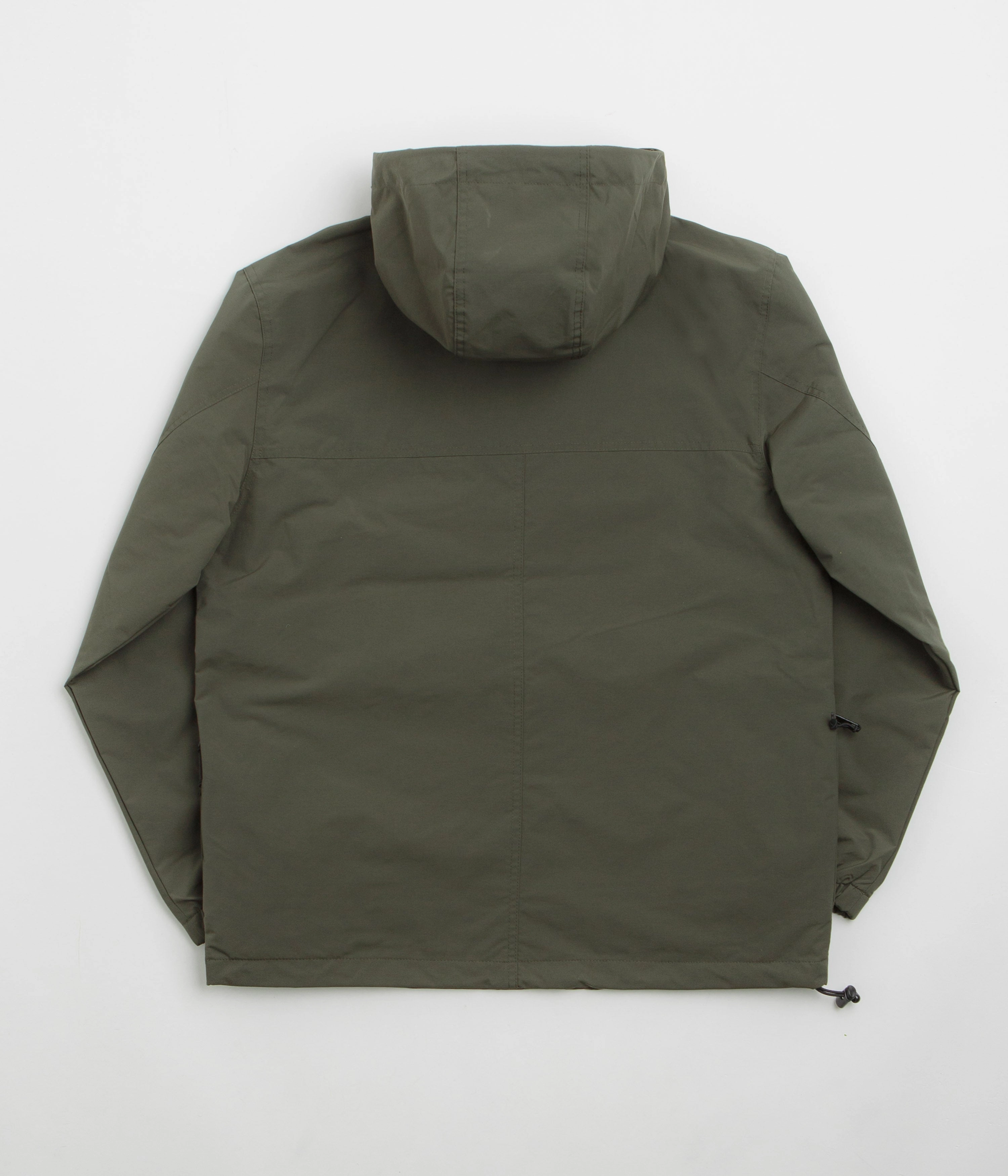 Carhartt Summer Windbreaker Pullover Jacket - Turtle / White Convertible Cuff System Cozy Hood Detail