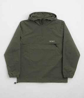 Smart Design Light Protection Carhartt Summer Windbreaker Pullover Jacket - Turtle / White