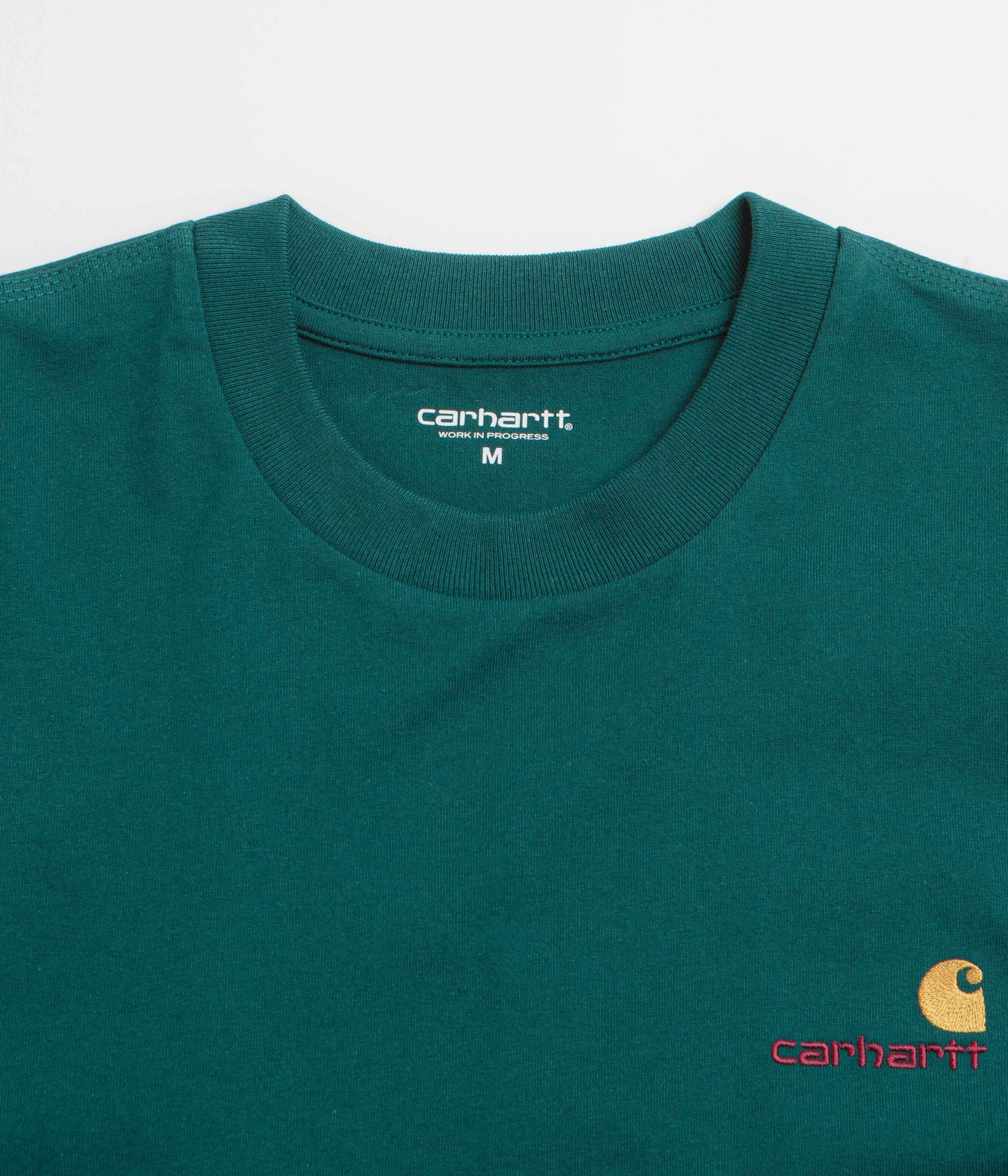 Carhartt American Script T-Shirt - Malachite Comfy Casual Wear