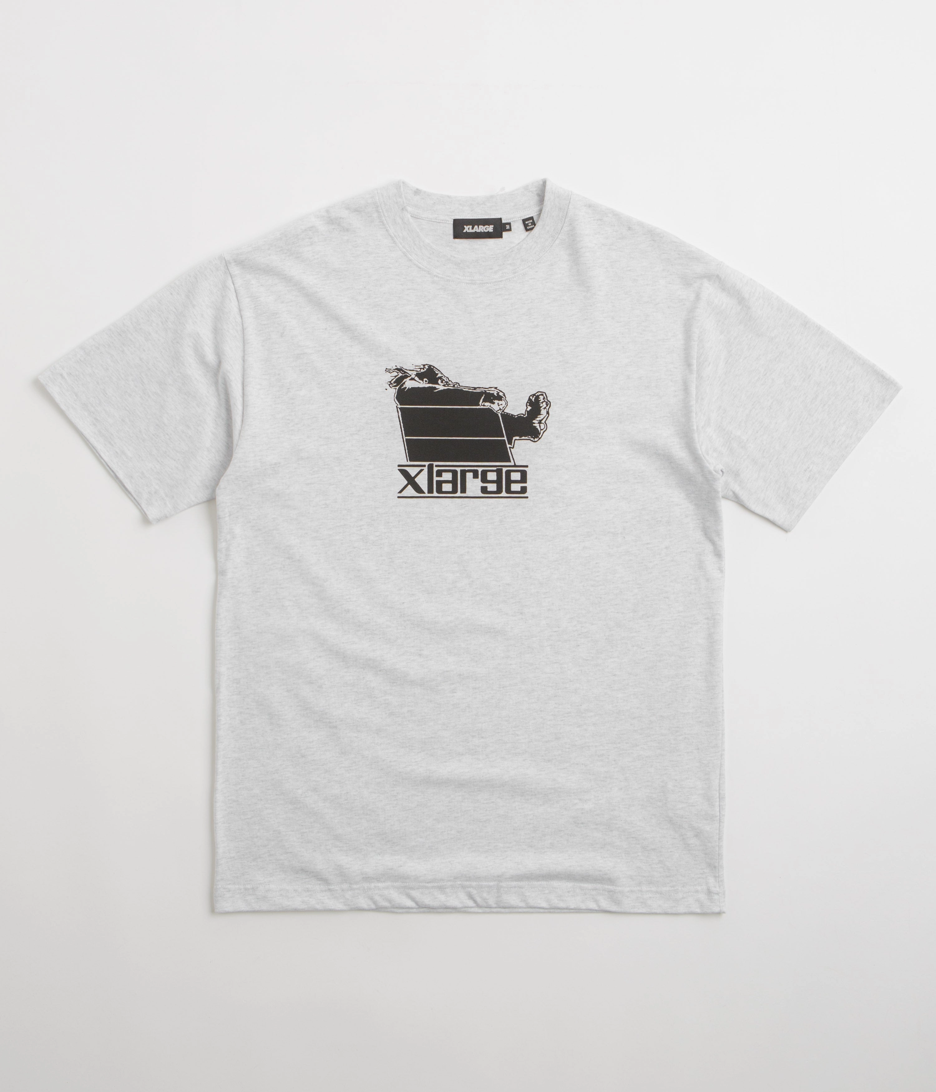 Streetwear Style Comfy Wardrobe XLarge Wind Pressure T-Shirt - Ash