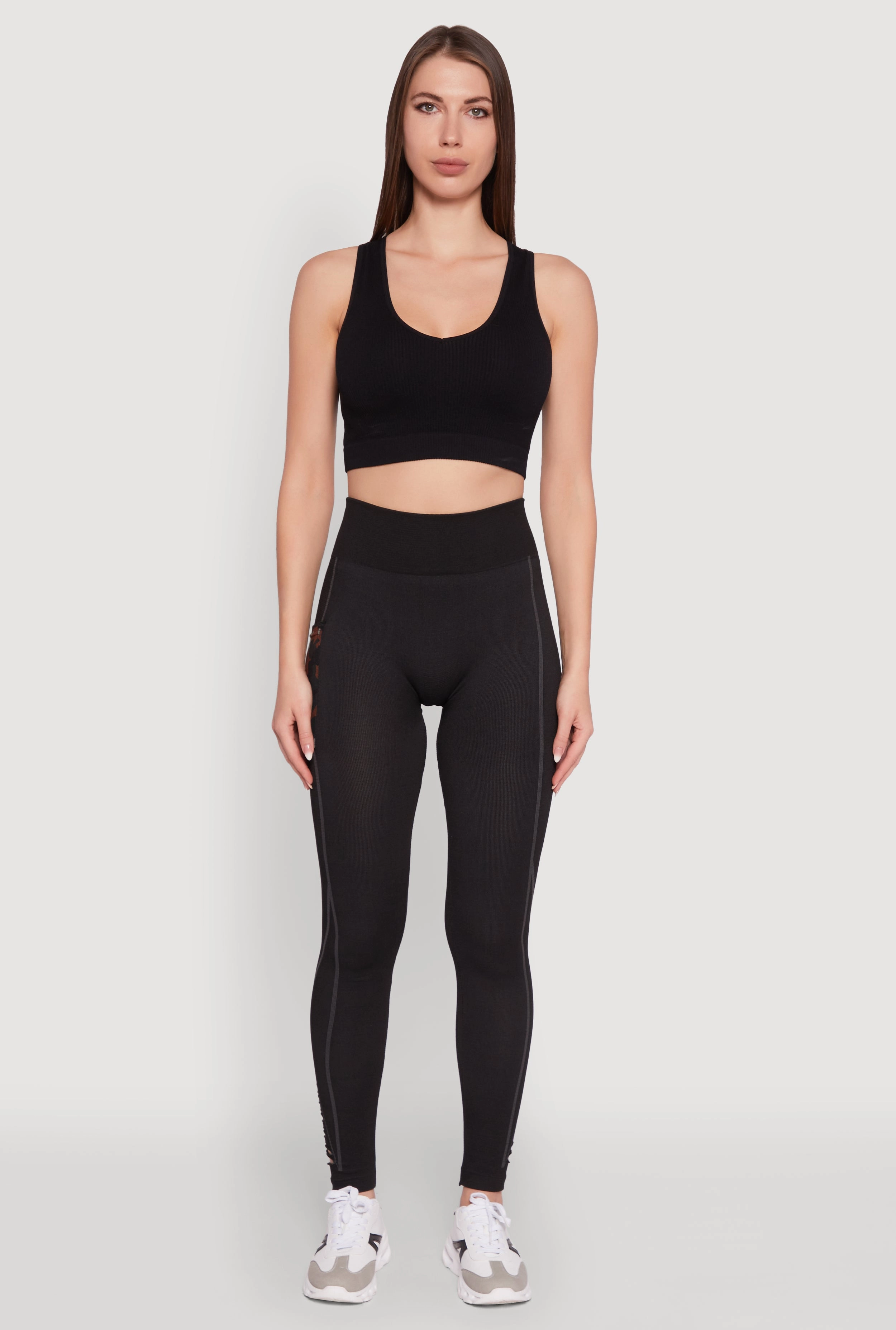 Pilates Session Soft Touch Trendy High Waisted Camo Pocket Laser Cut Leggings