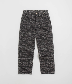 Butter Goods Work Pants - Dark Digital Camo Long Wear Non Tapered Leg