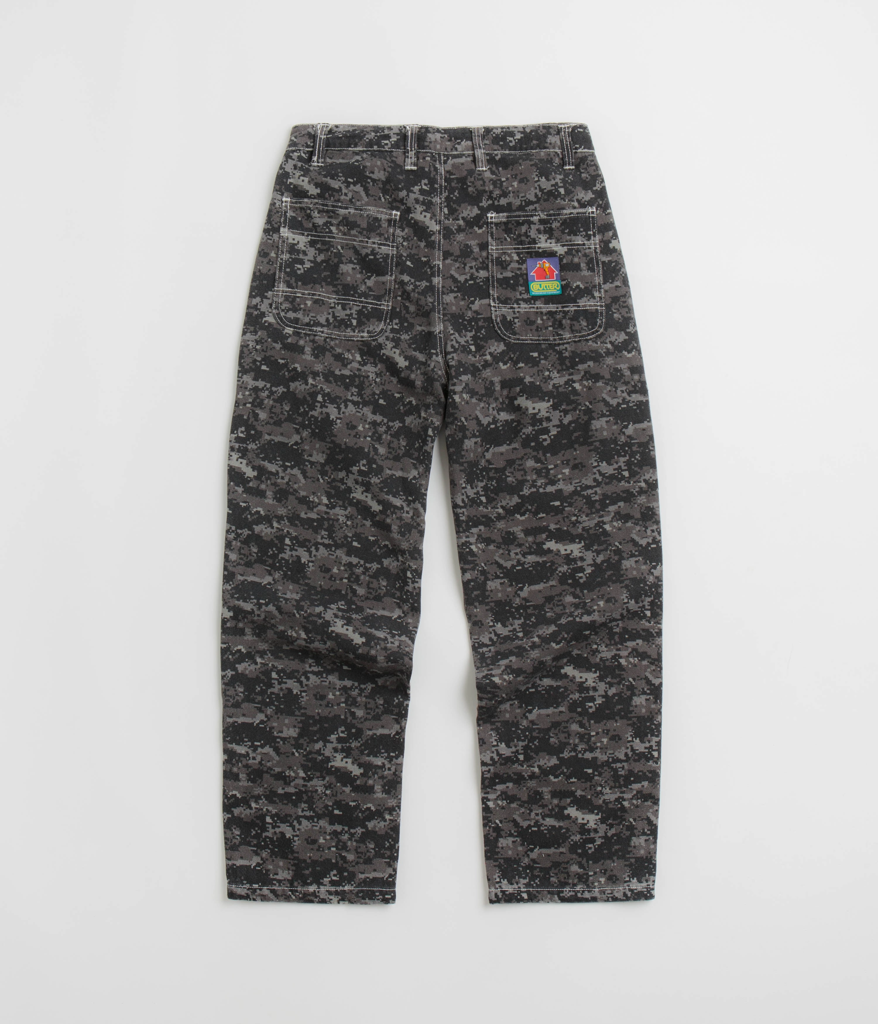 Butter Goods Work Pants - Dark Digital Camo Stretchable FourWayStretch