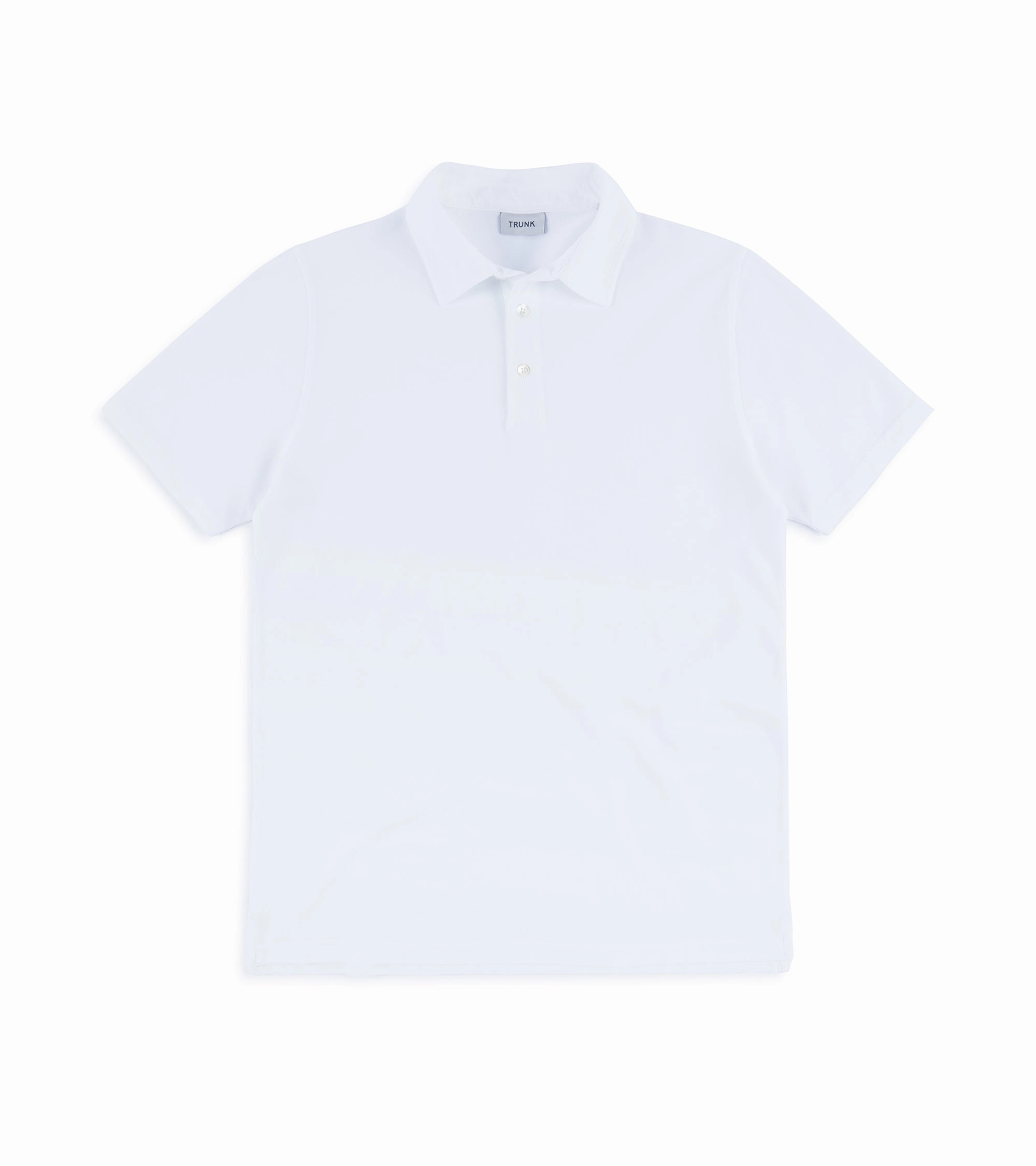 Cozy Fit Trunk Moxon Short Sleeve Polo Shirt: White