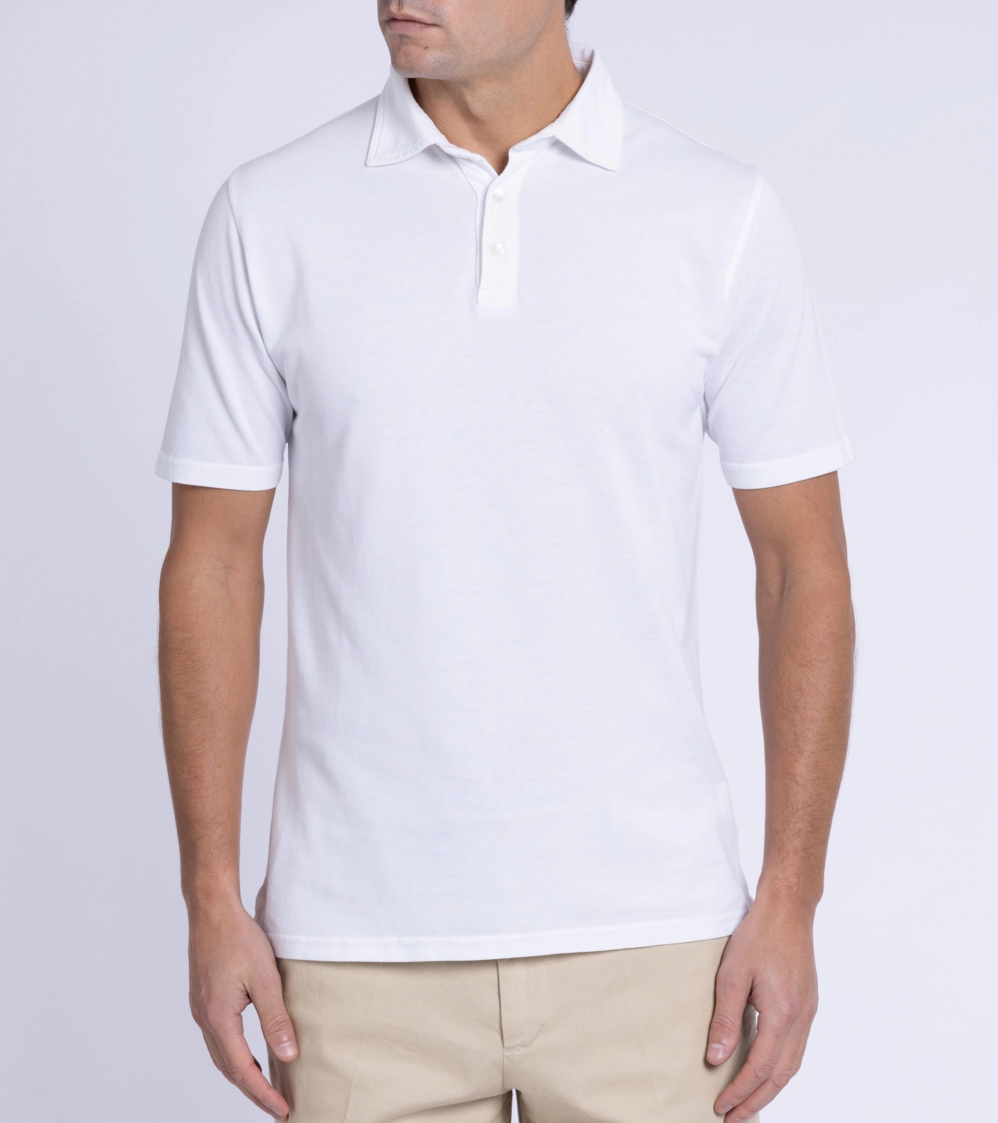 Trunk Moxon Short Sleeve Polo Shirt: White Timeless Wear