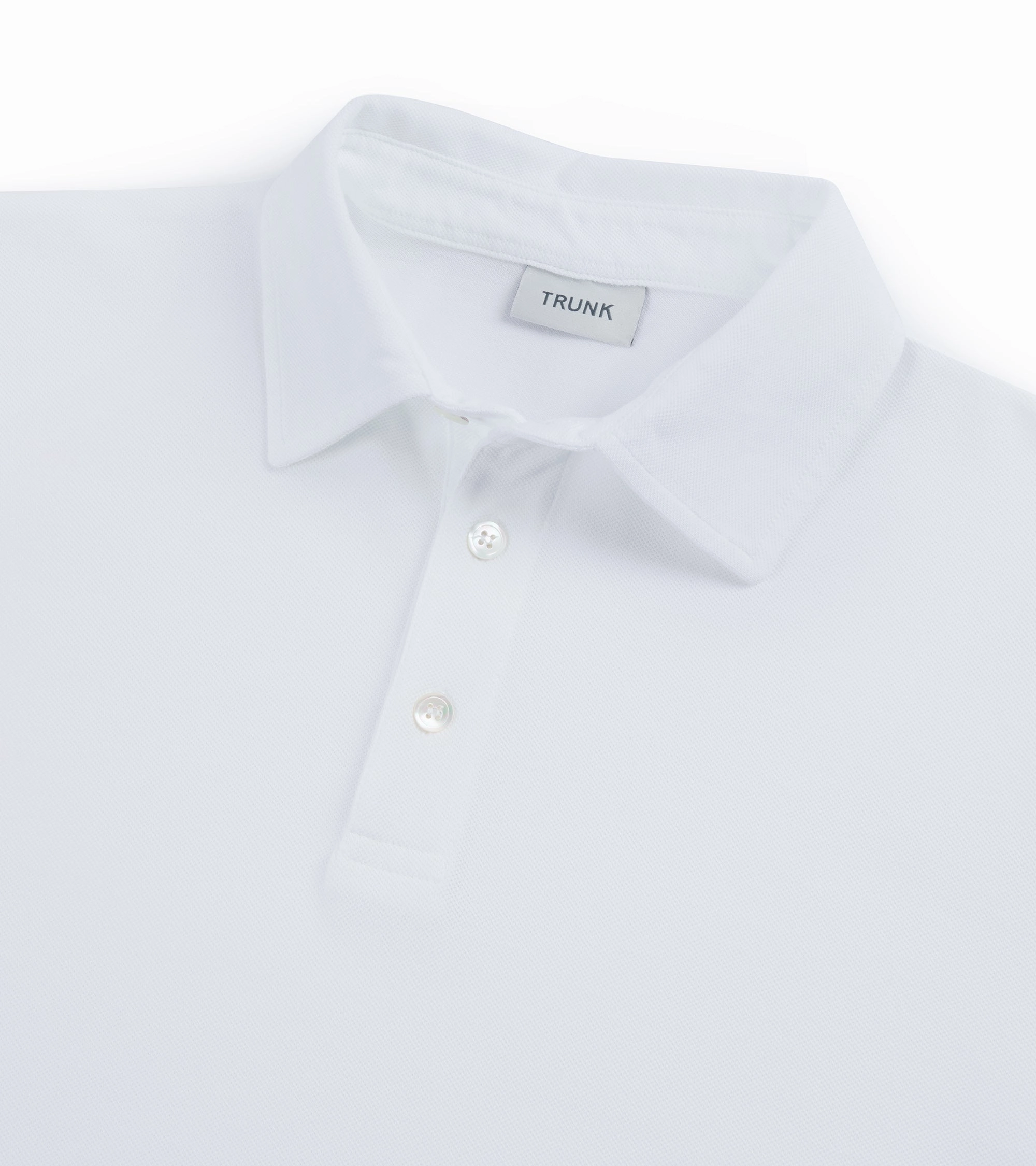 Trunk Moxon Short Sleeve Polo Shirt: White Classic Layer