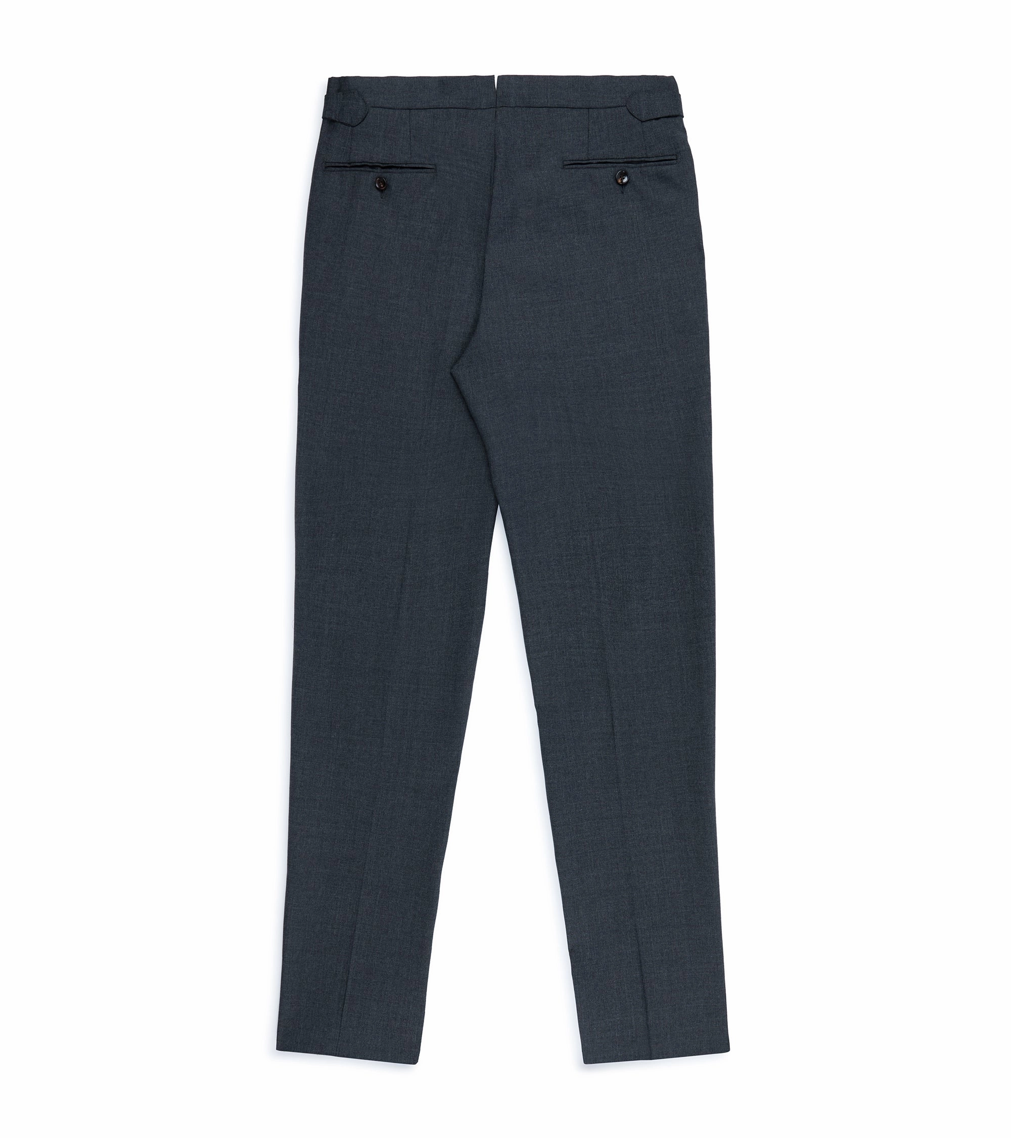 High Stretch Fit Trunk Walbrook Wool Fresco Suit Trousers: Grey